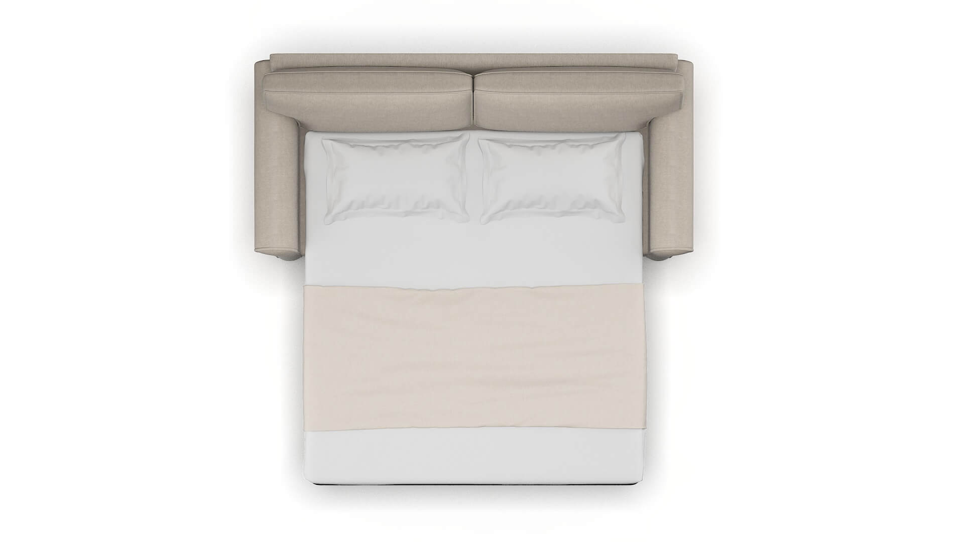 Isabel Derby Linen Sofa Sleeper Espresso legs 3