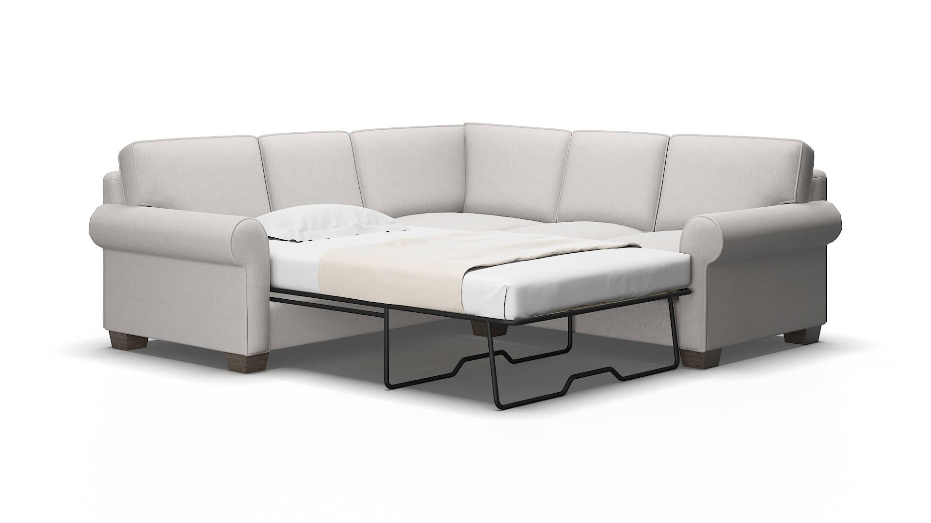 Isabel Dream_d Sterling Sectional Sleeper Espresso legs 2