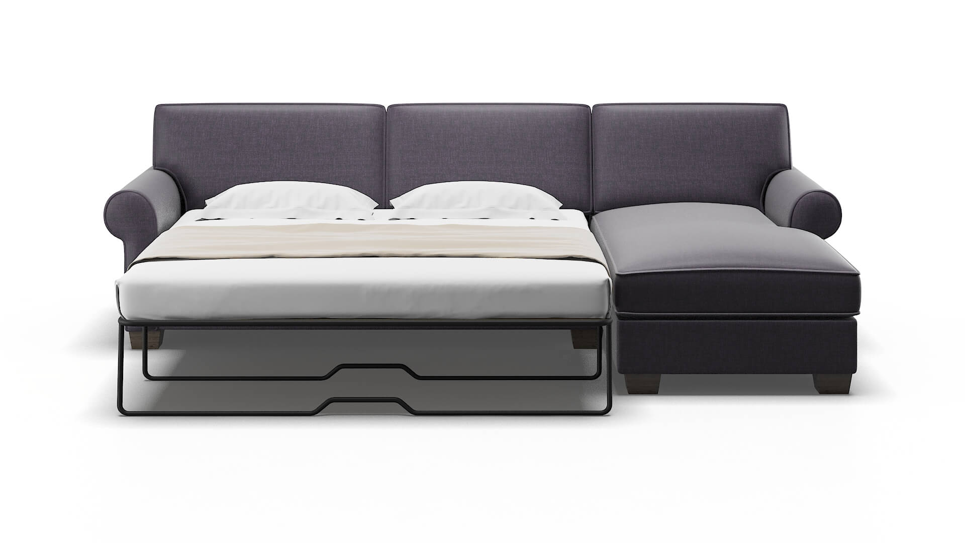 Isabel Durham Ink Panel Sleeper Espresso legs 1