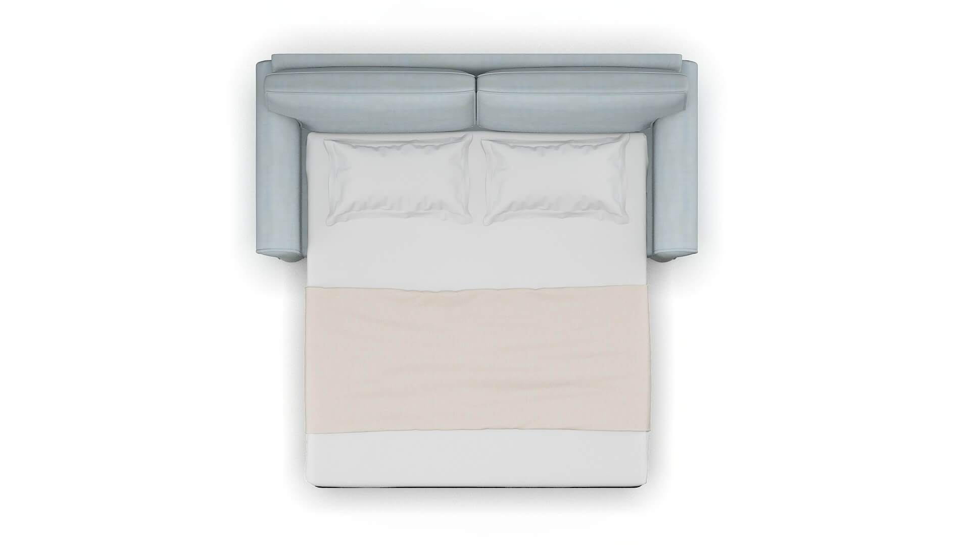 Isabel Hathaway Aqua Sofa Sleeper Espresso legs 3