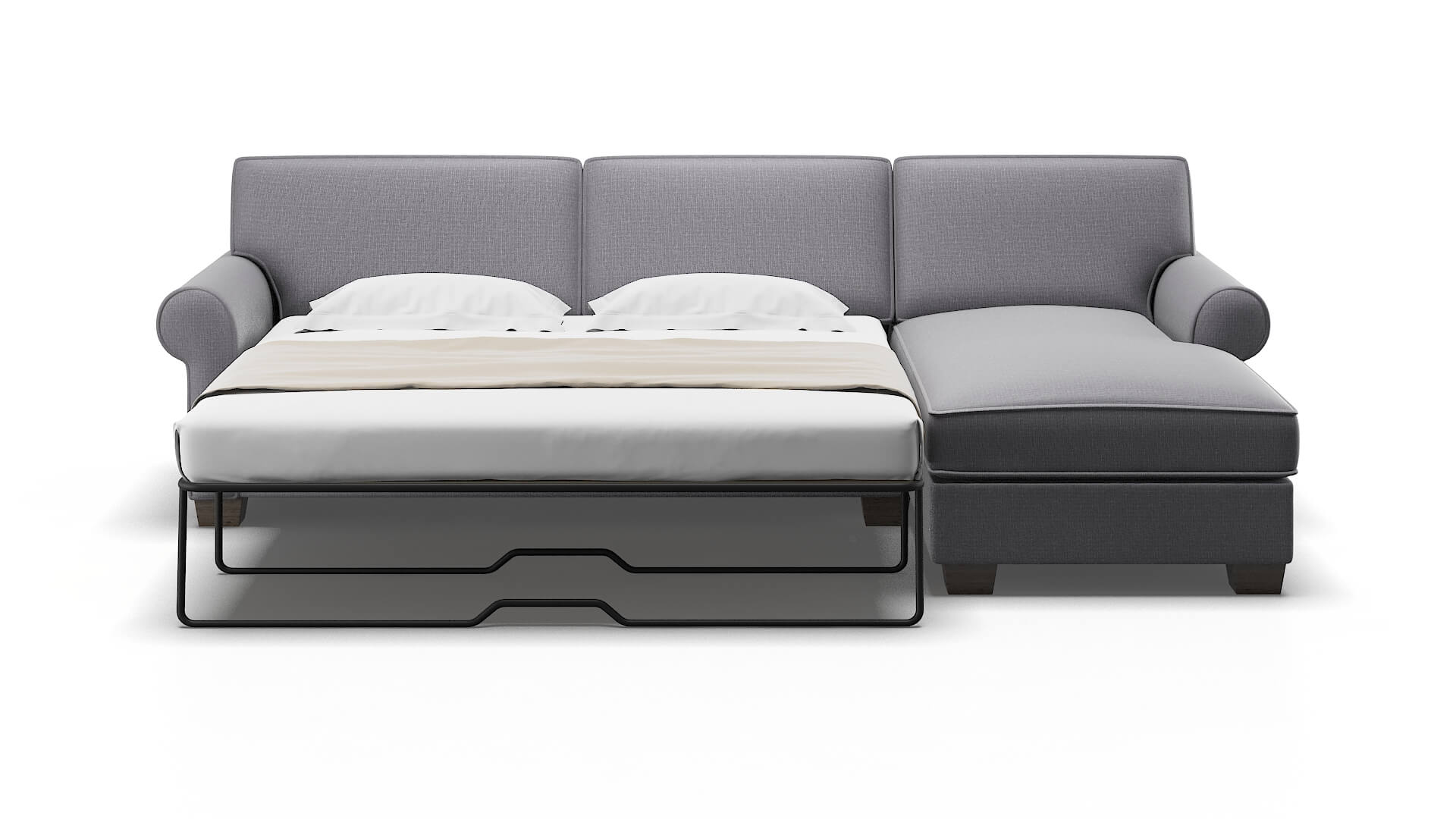 Isabel Insight Denim Panel Sleeper Espresso legs 1