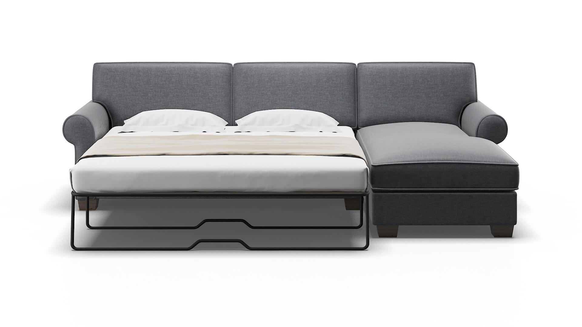 Isabel Keylargo Graphite Panel Sleeper Espresso legs 1