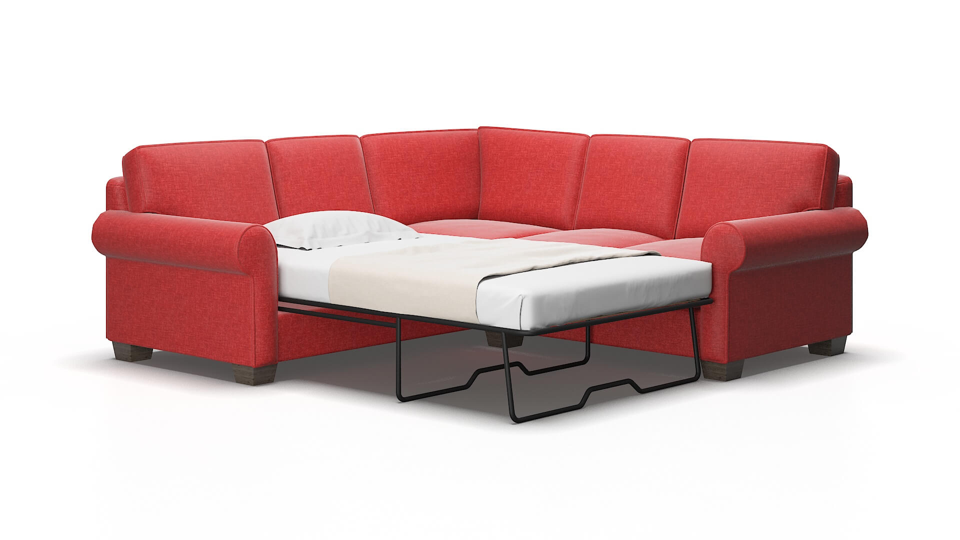Isabel Keylargo Ruby Sectional Sleeper Espresso legs 2