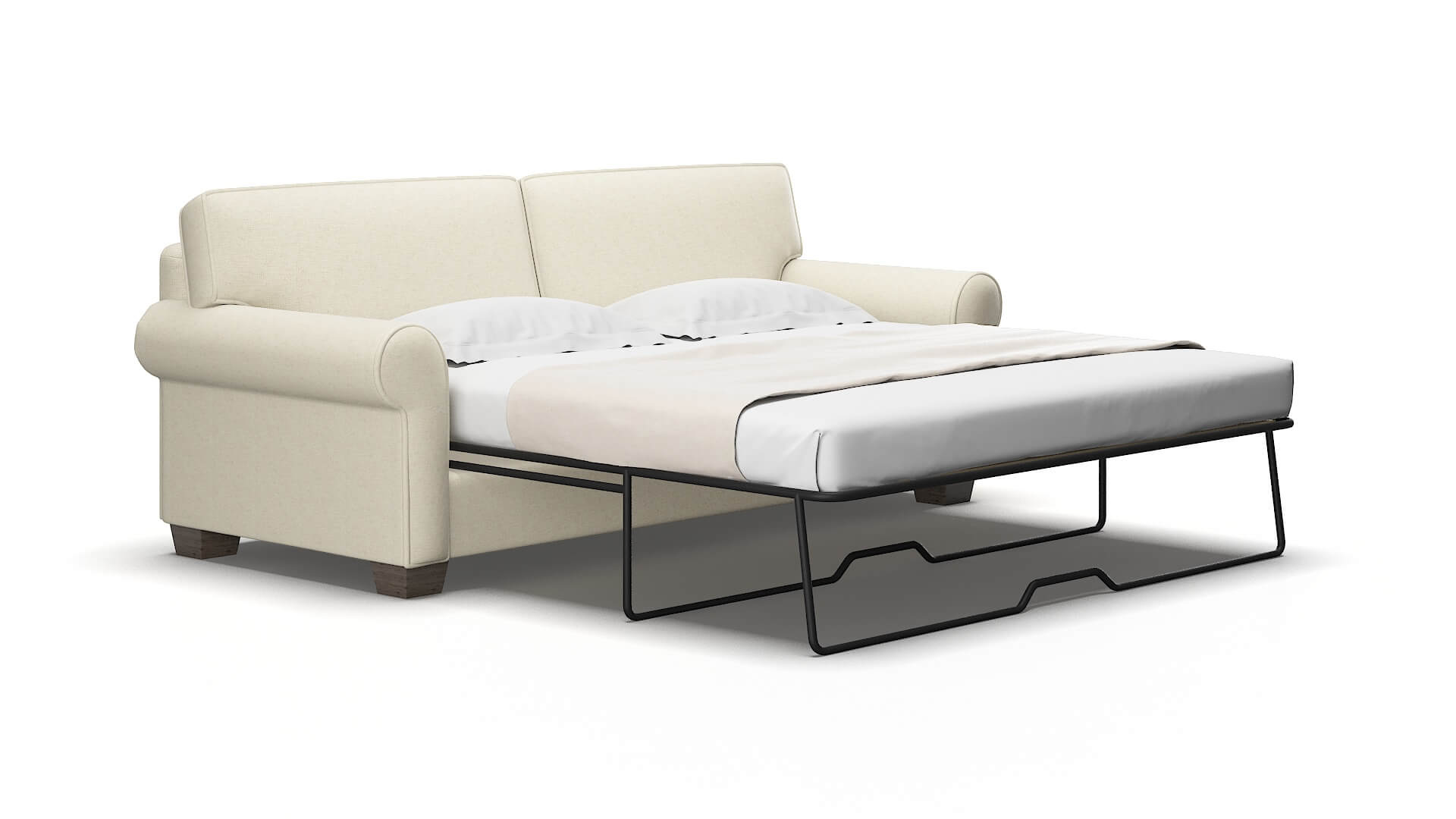 Isabel Lana Sand Sofa Sleeper Espresso legs 2