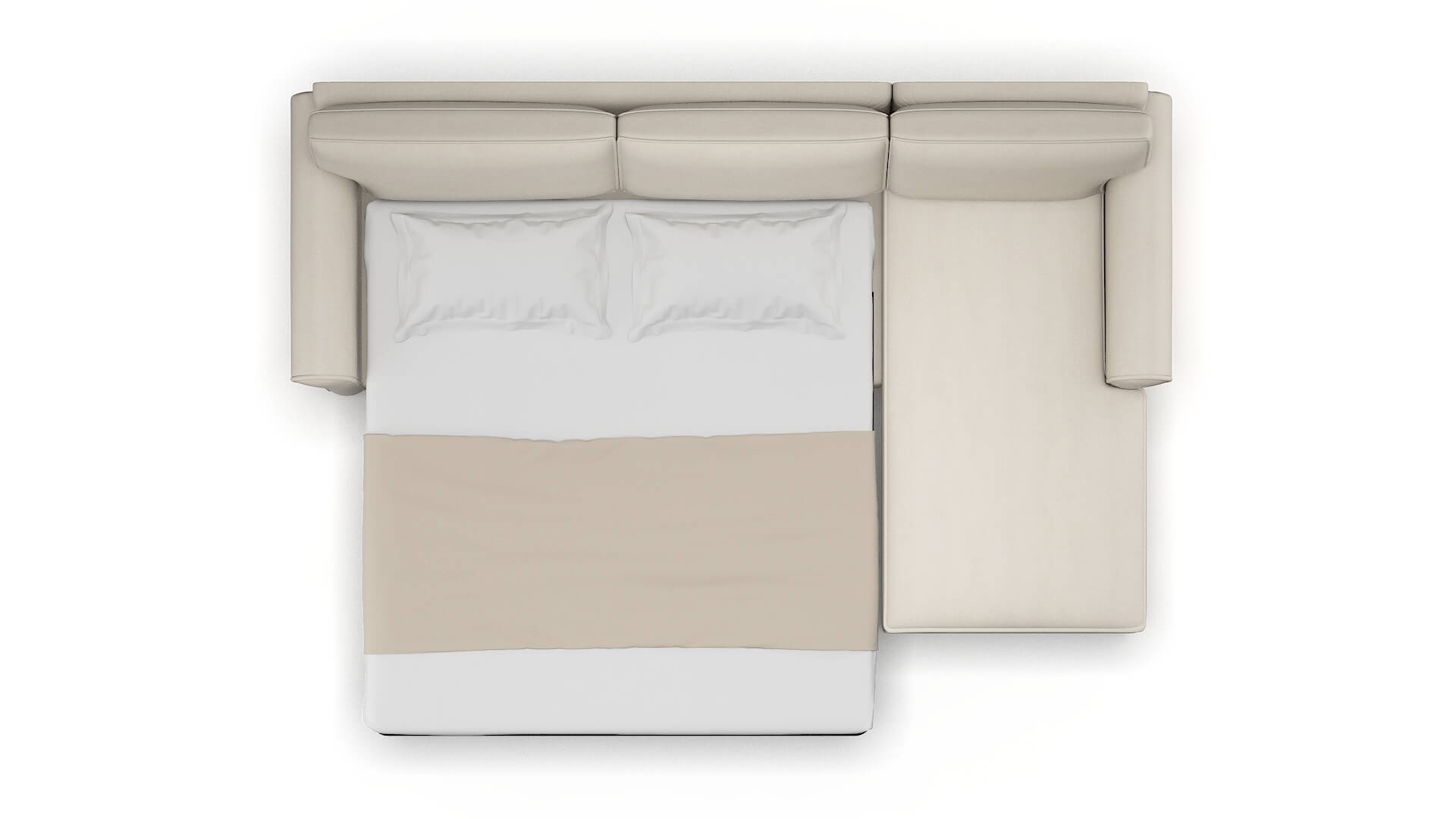 Isabel Malibu Linen Panel Sleeper Espresso legs 3