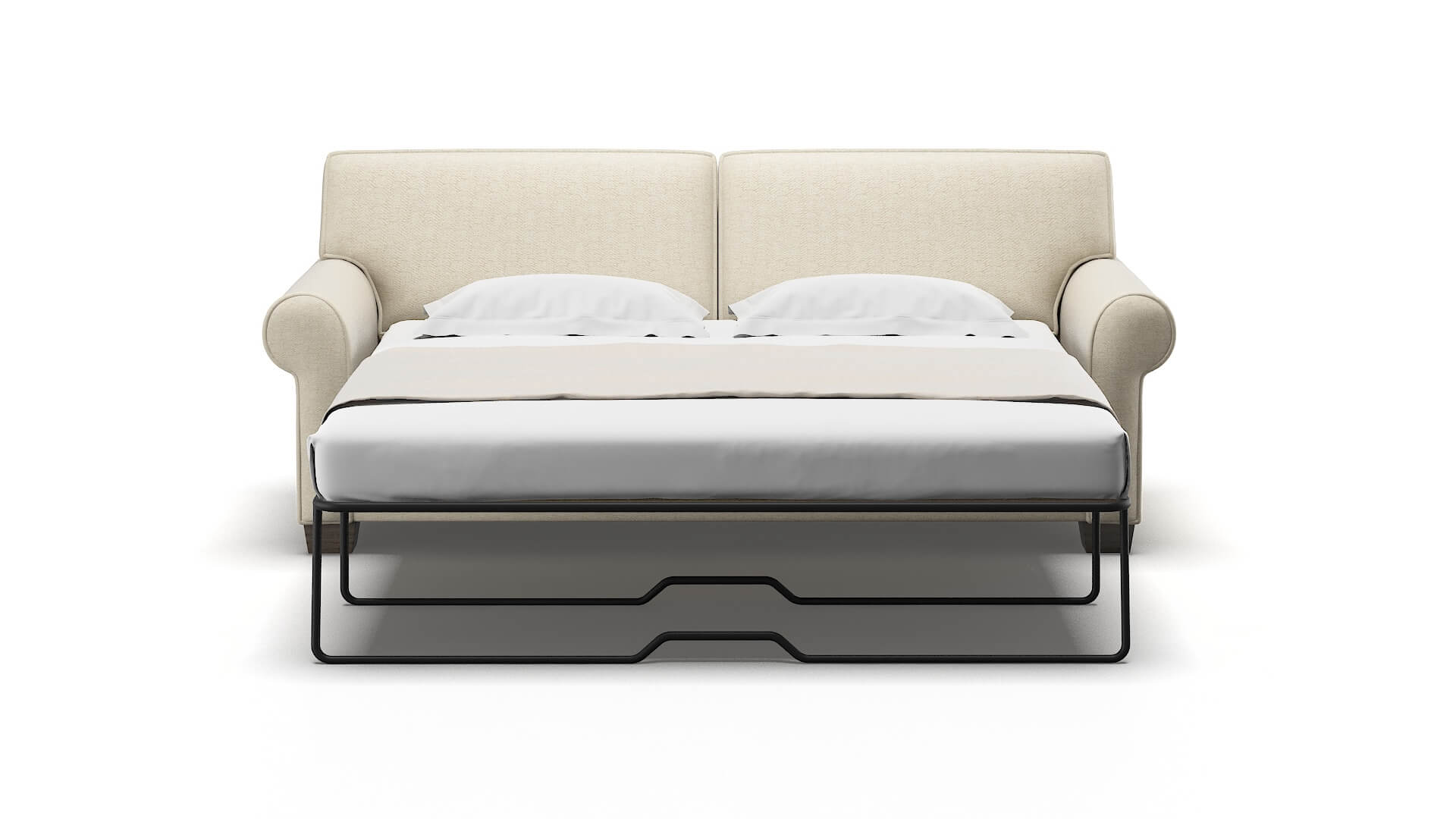 Isabel Malibu Sand Sofa Sleeper Espresso legs 1