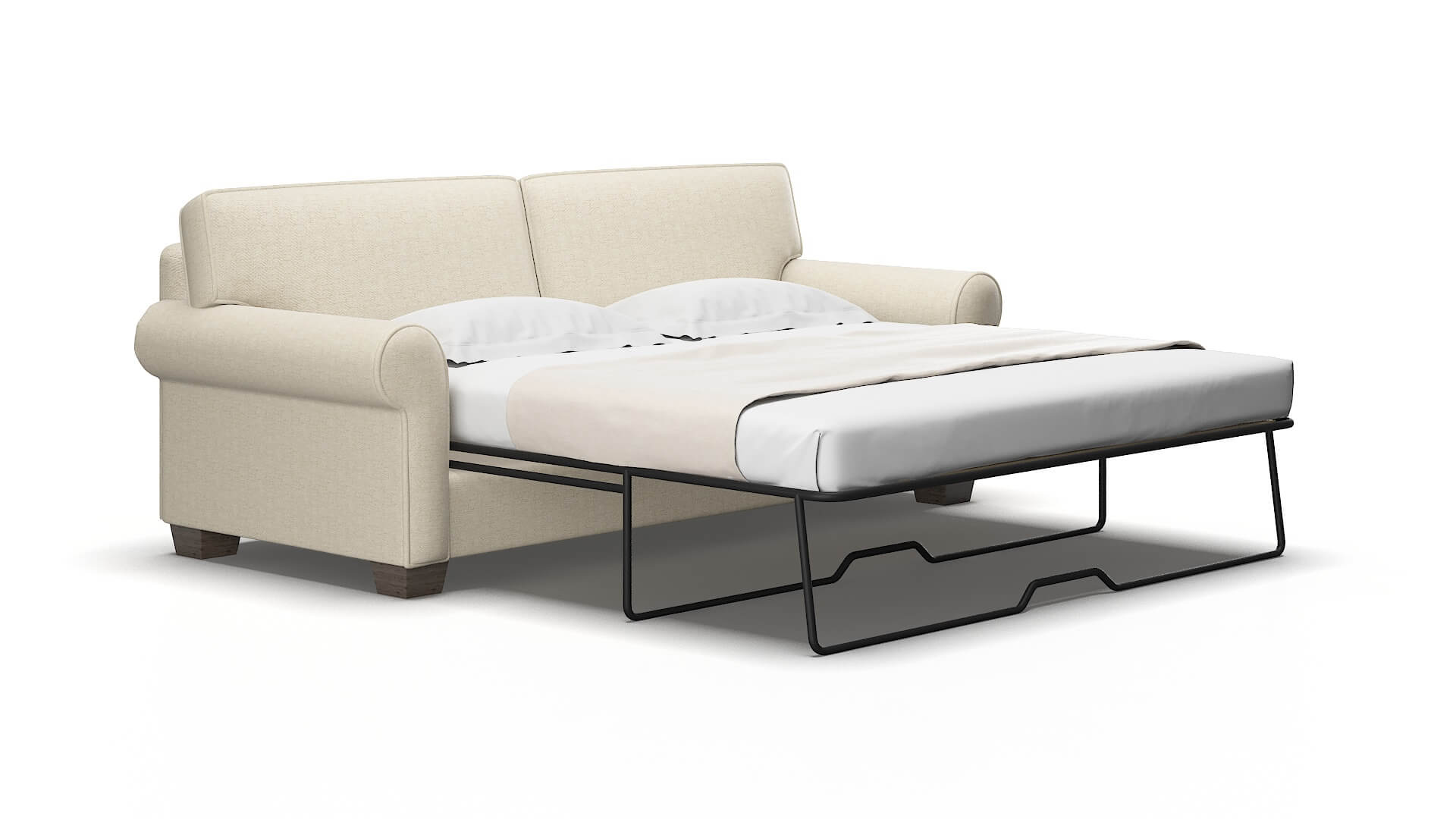 Isabel Malibu Sand Sofa Sleeper Espresso legs 2