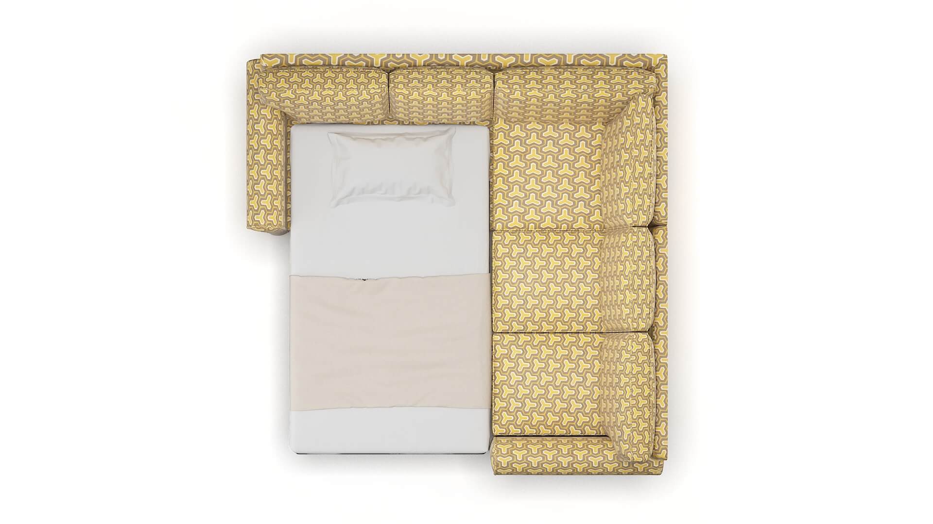 Isabel Merci Dijon Sectional Sleeper Espresso legs 3