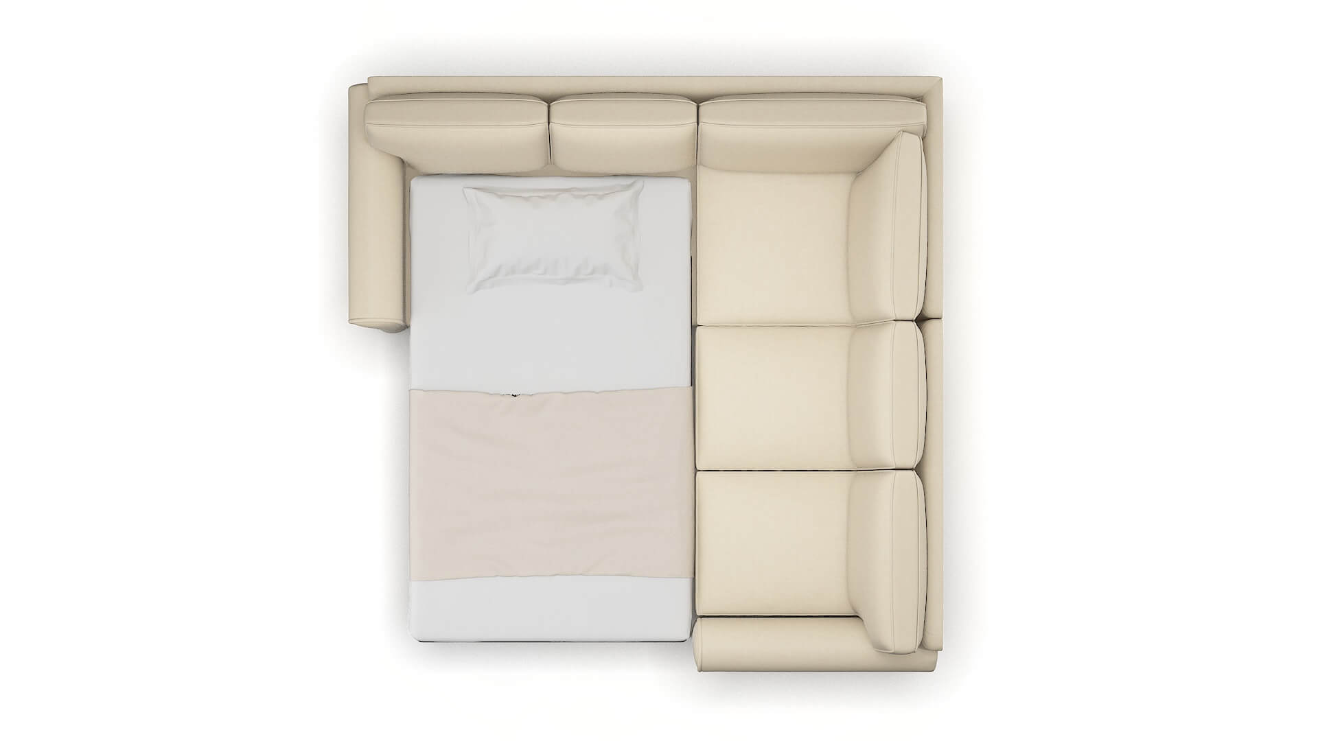 Isabel Noble Buckwheat Sectional Sleeper Espresso legs 3