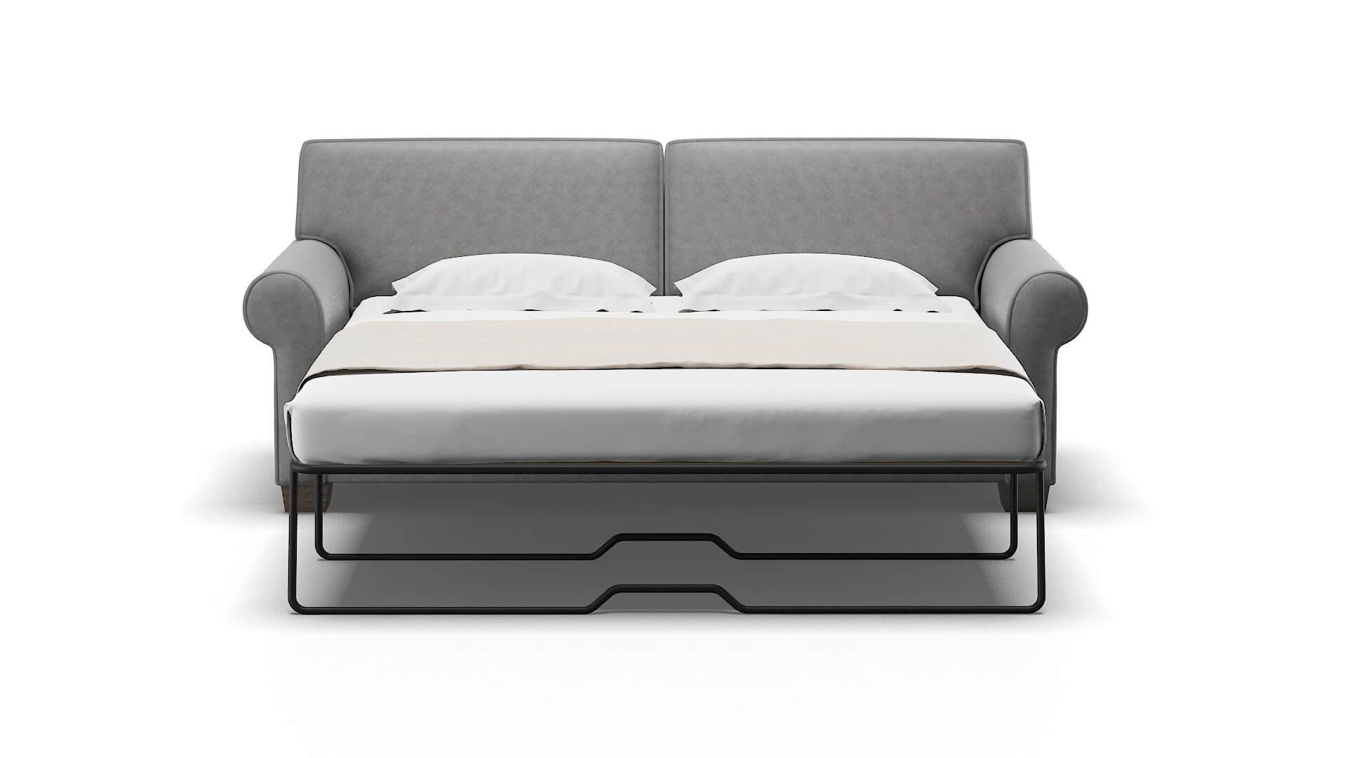 Isabel Noble Smoke Sofa Sleeper Espresso legs 1