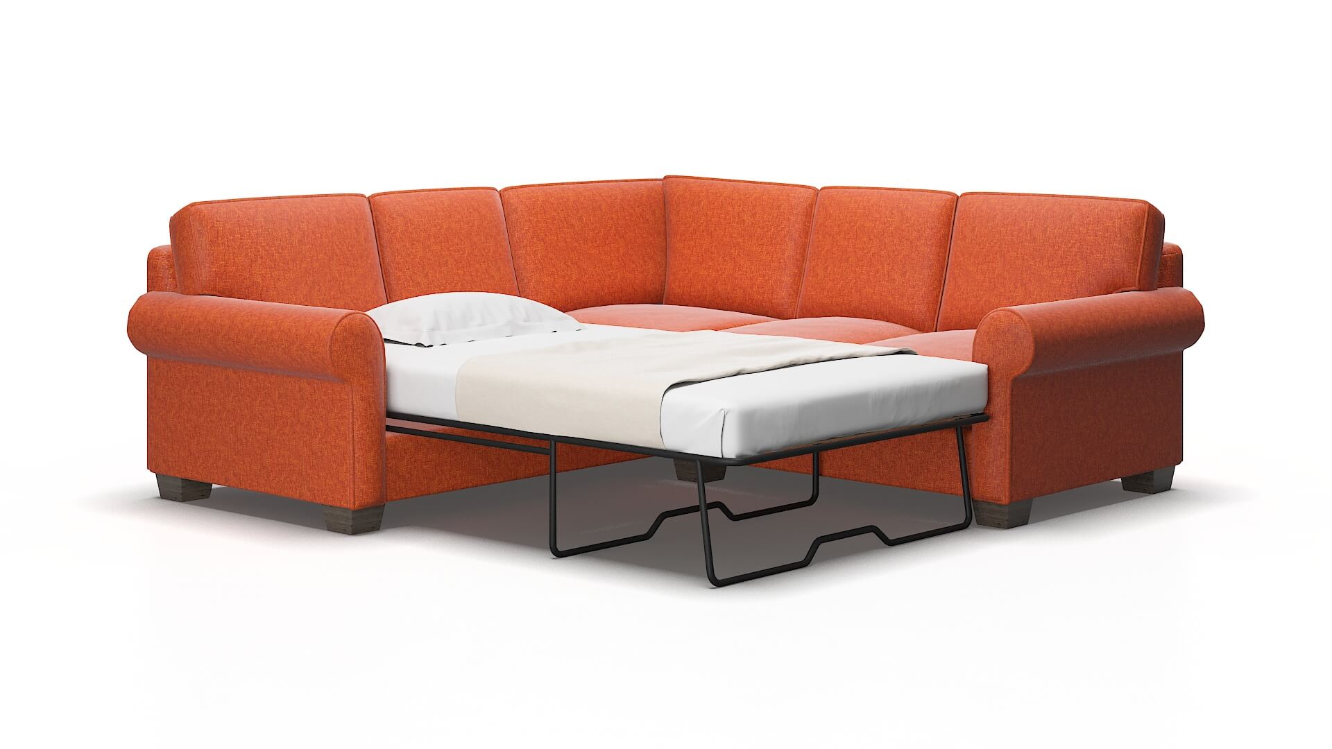 Isabel Notion Tang Sectional Sleeper Espresso Legs 2