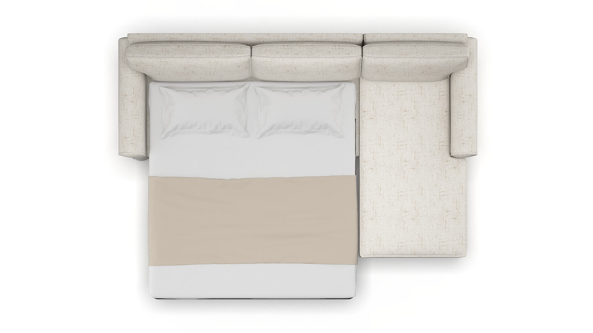 Isabel Oceanside Natural Panel Sleeper Espresso legs 3