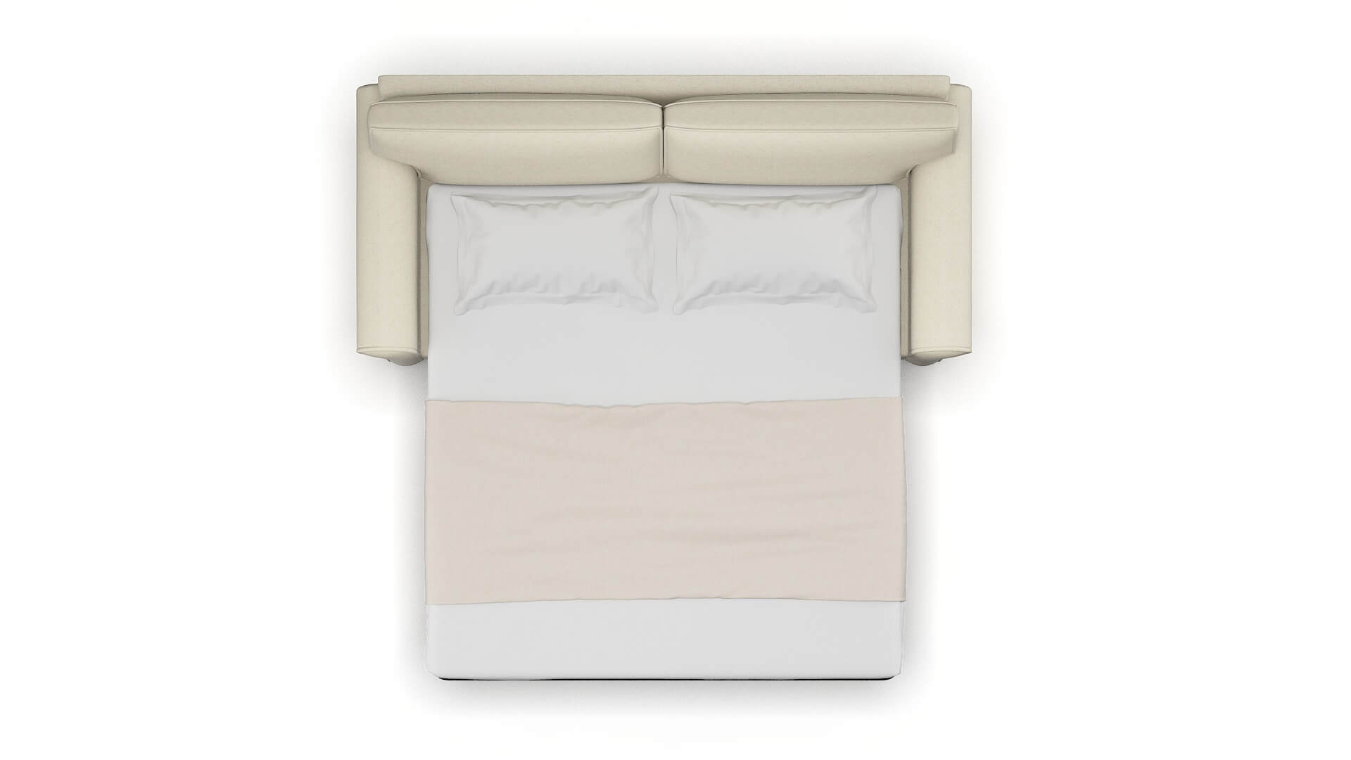 Isabel Phoenix Ivory Sofa Sleeper Espresso legs 3