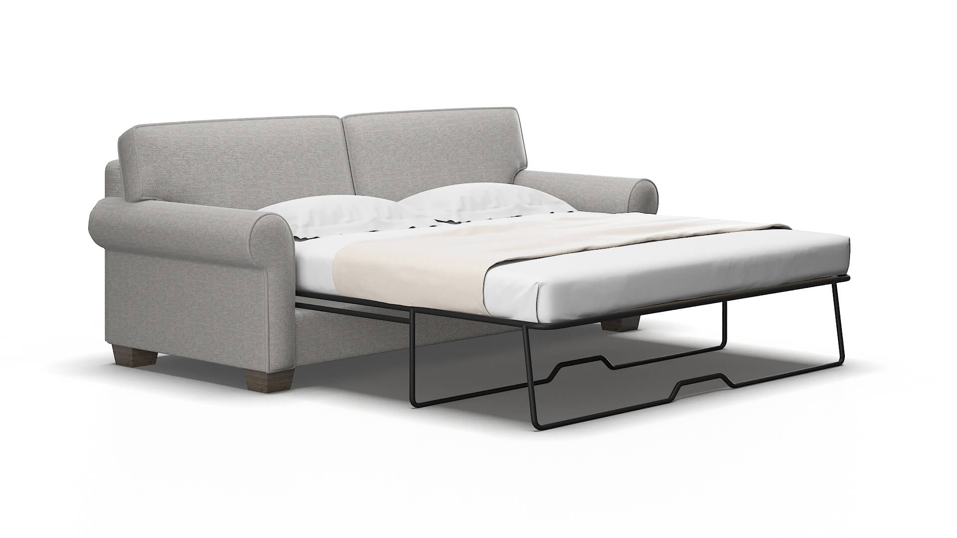 Isabel Phoenix Smoke Sofa Sleeper Espresso legs 2