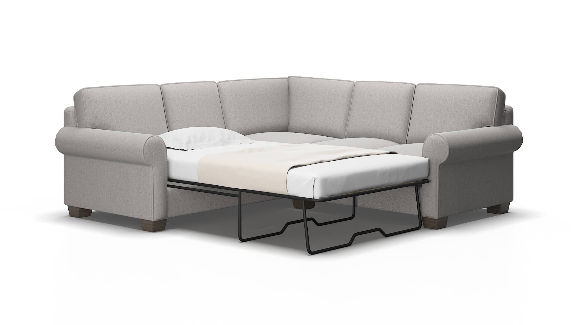 Isabel Prime ash Sectional sleeper Espresso Legs  2