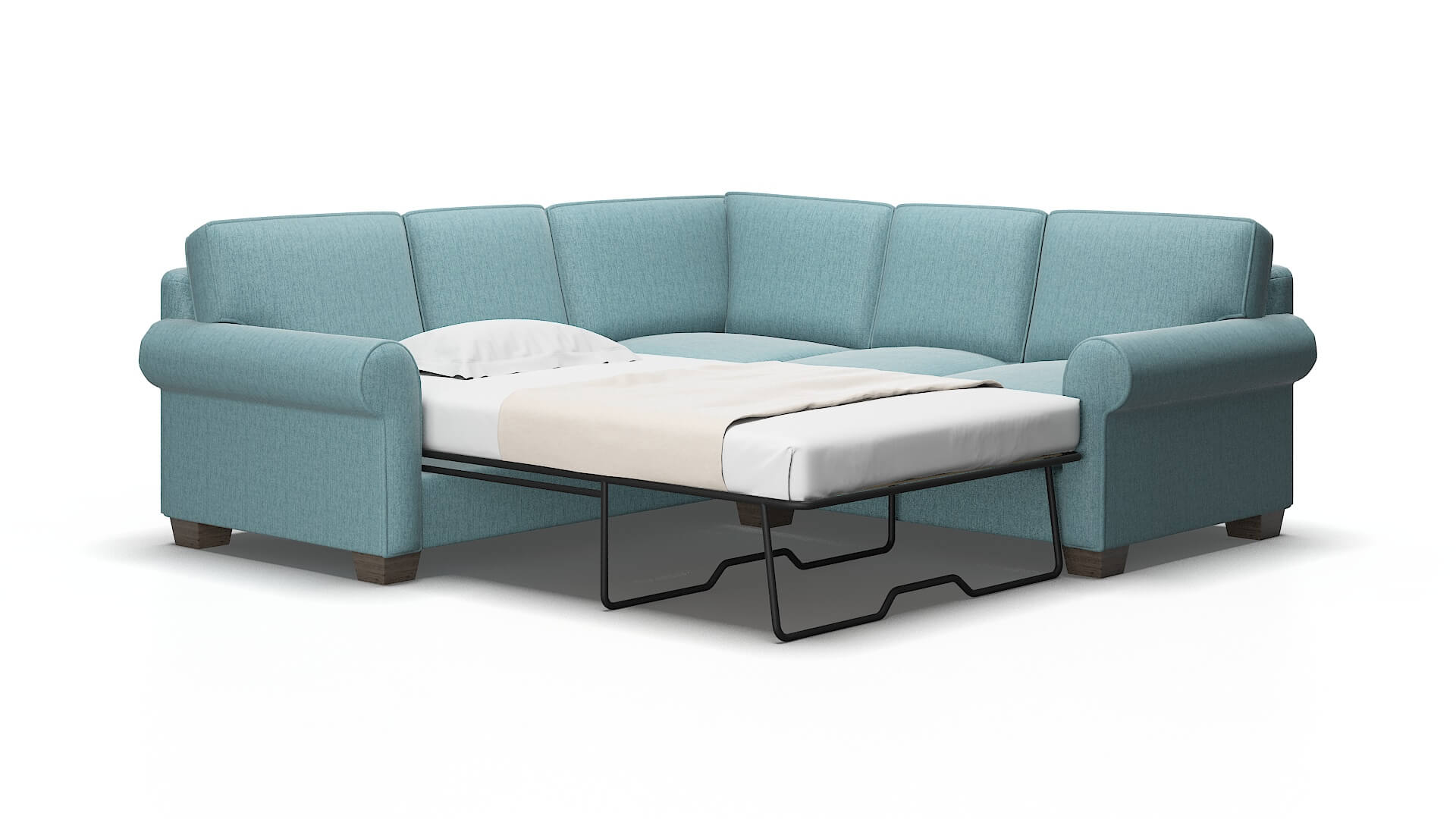 Isabel Prisma hydrate Sectional sleeper Espresso Legs  2
