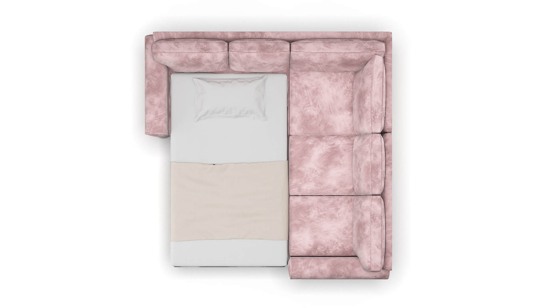 Isabel Quartz 705 Sectional Sleeper Espresso legs 3