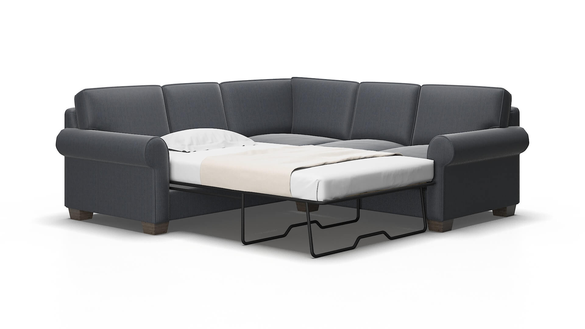 Isabel Rocket eclipse Sectional sleeper Espresso Legs  2