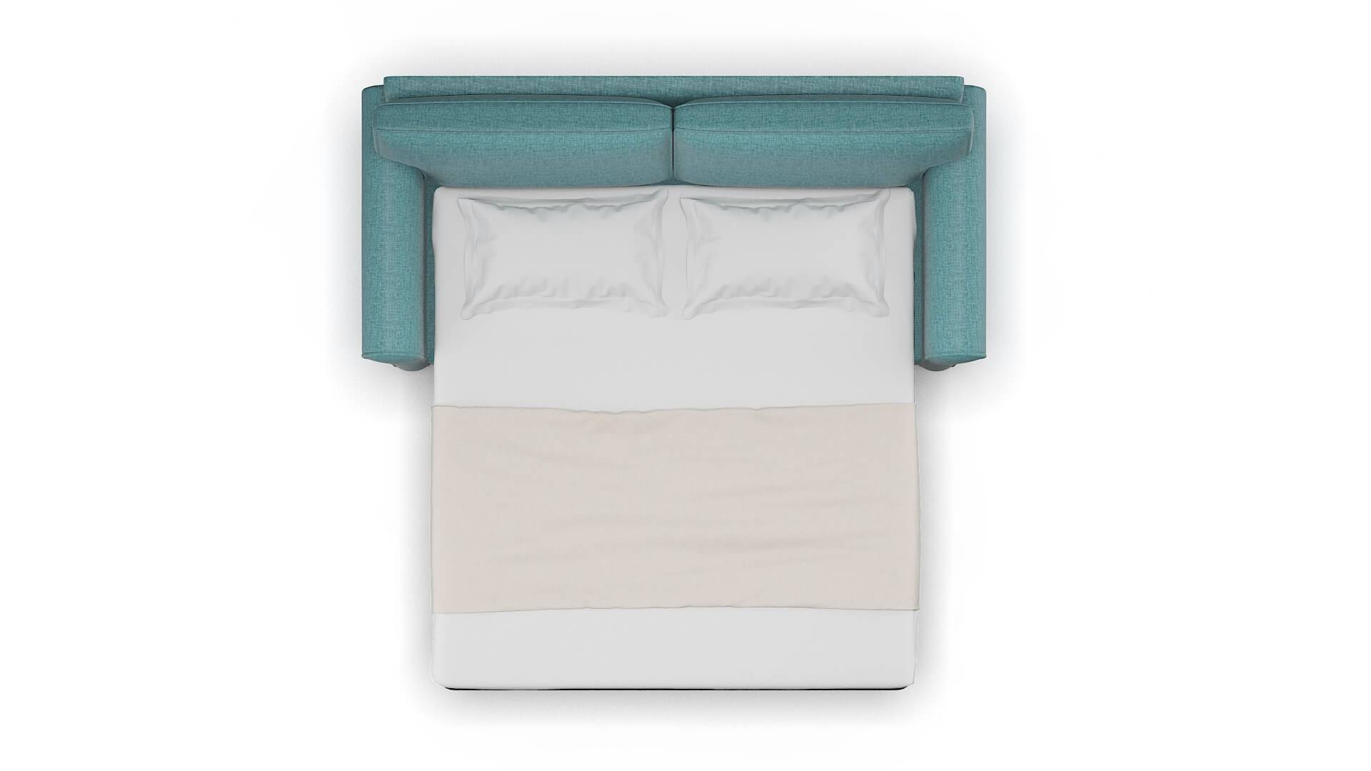 Isabel Rocket Peacock Sofa Sleeper Espresso legs 3