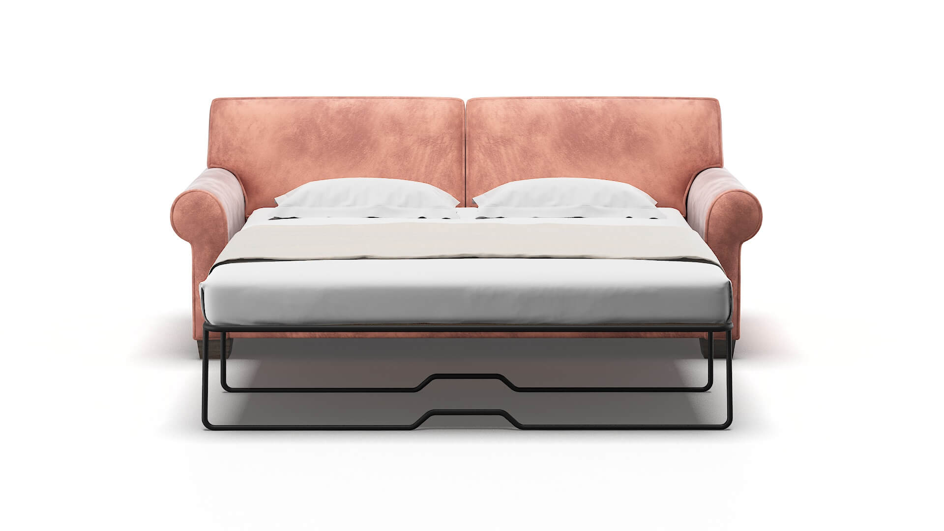 Isabel Royale Blush Sofa Sleeper Espresso legs 1