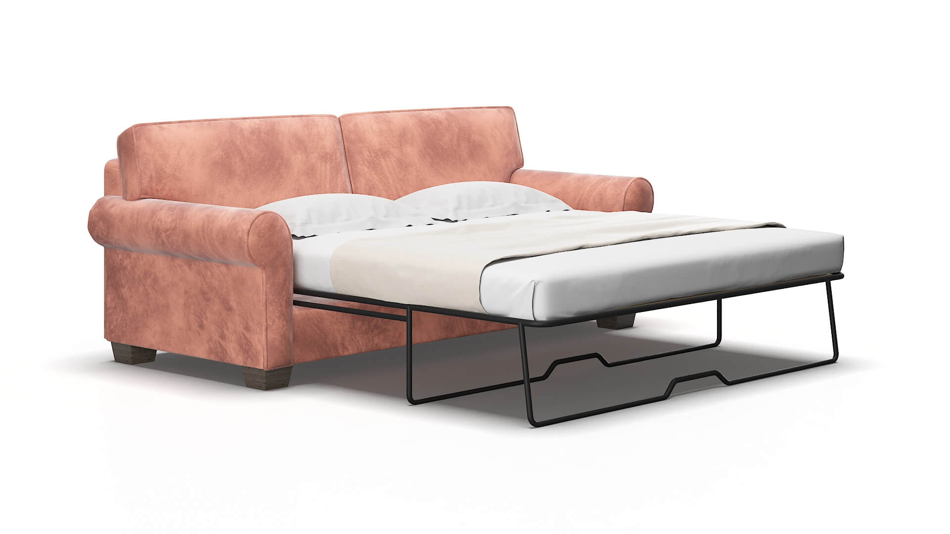 Isabel Royale blush Sofa sleeper Espresso Legs  2