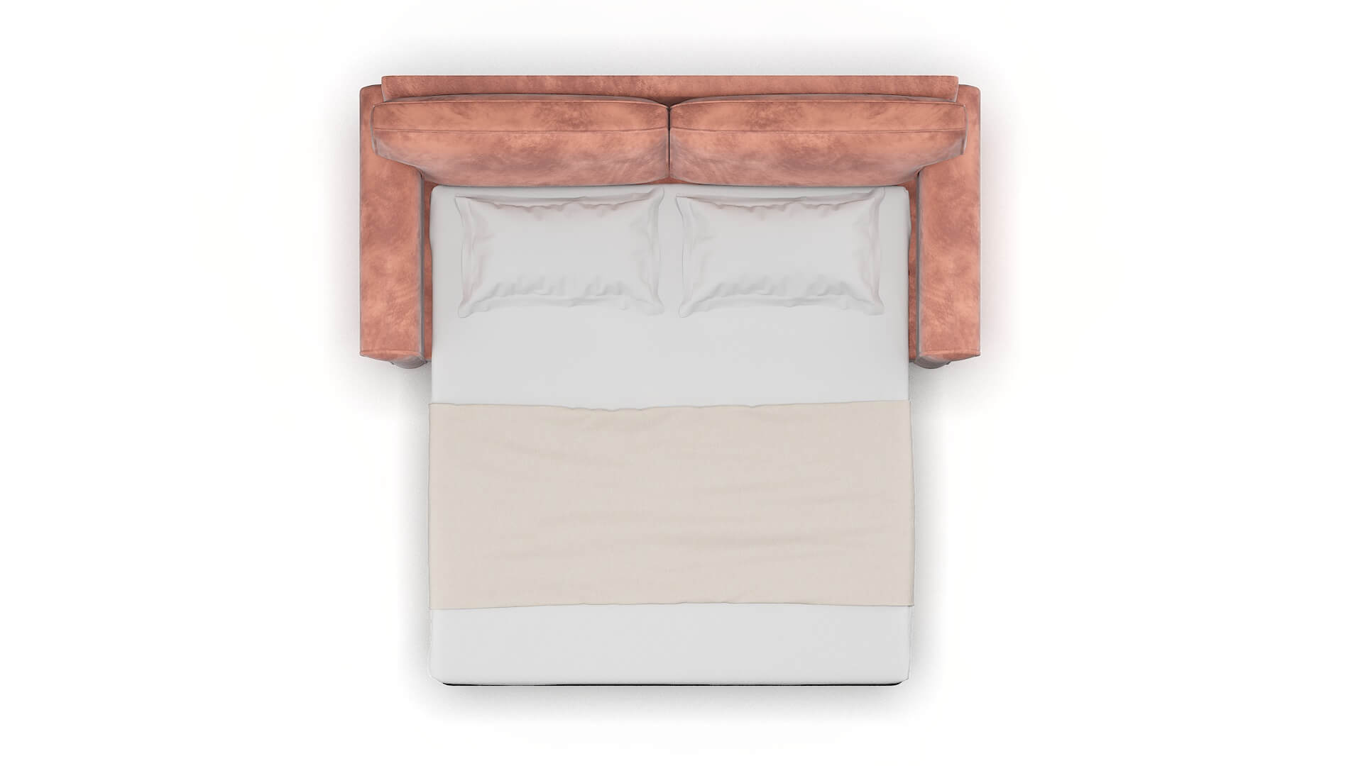 Isabel Royale Blush Sofa Sleeper Espresso legs 3