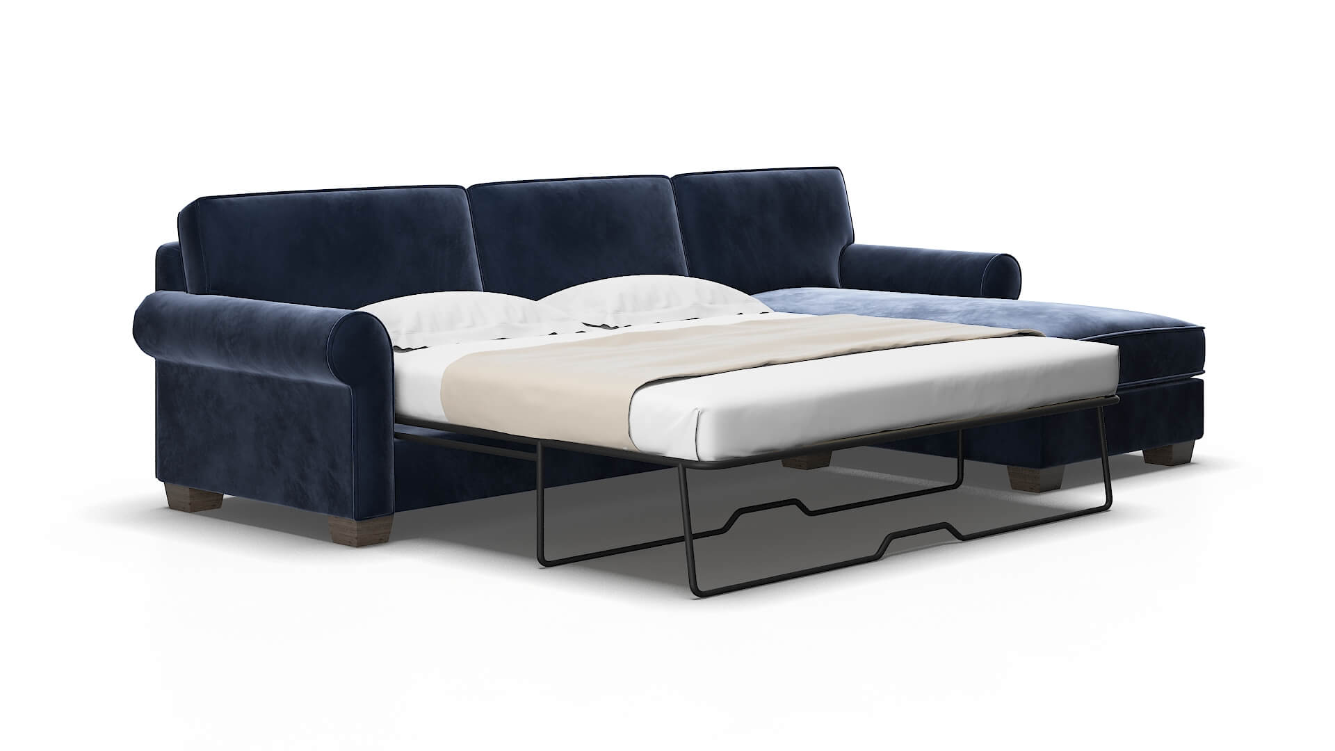 Isabel Royale cobalt Panel sleeper Espresso Legs  2
