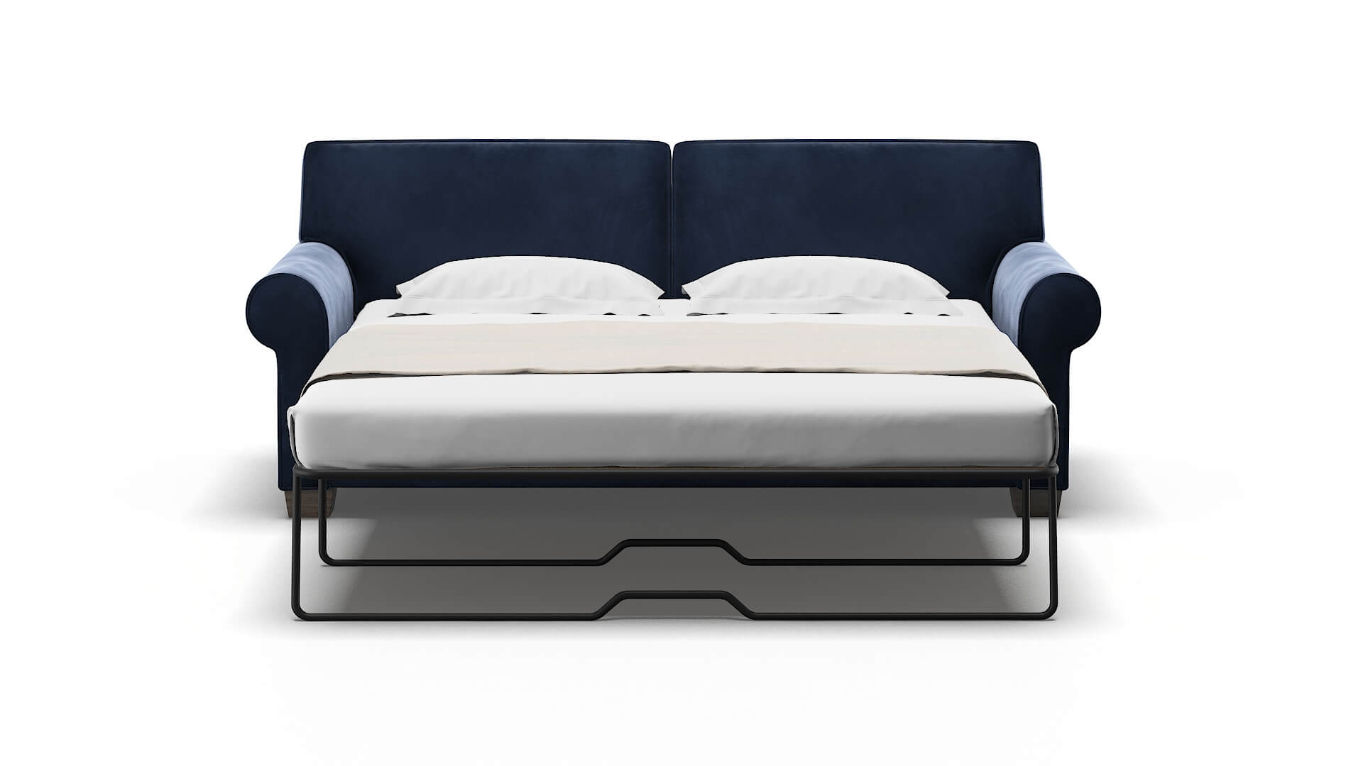 Isabel Royale Cobalt Sofa Sleeper Espresso legs 1