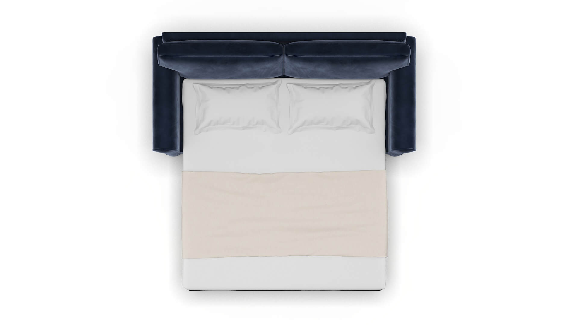 Isabel Royale Cobalt Sofa Sleeper Espresso legs 3