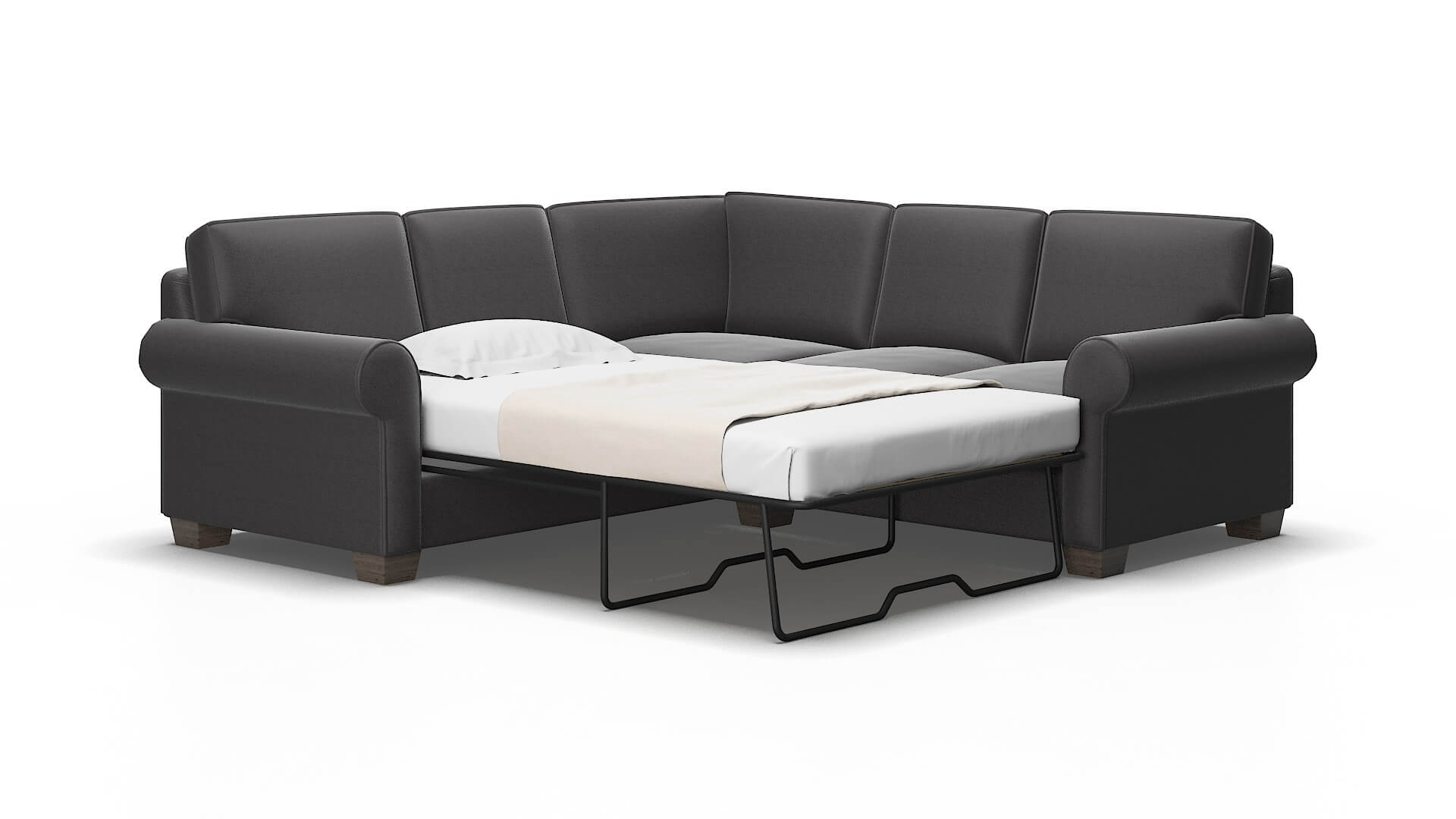 Isabel Royale Eclipse Sectional Sleeper Espresso legs 2