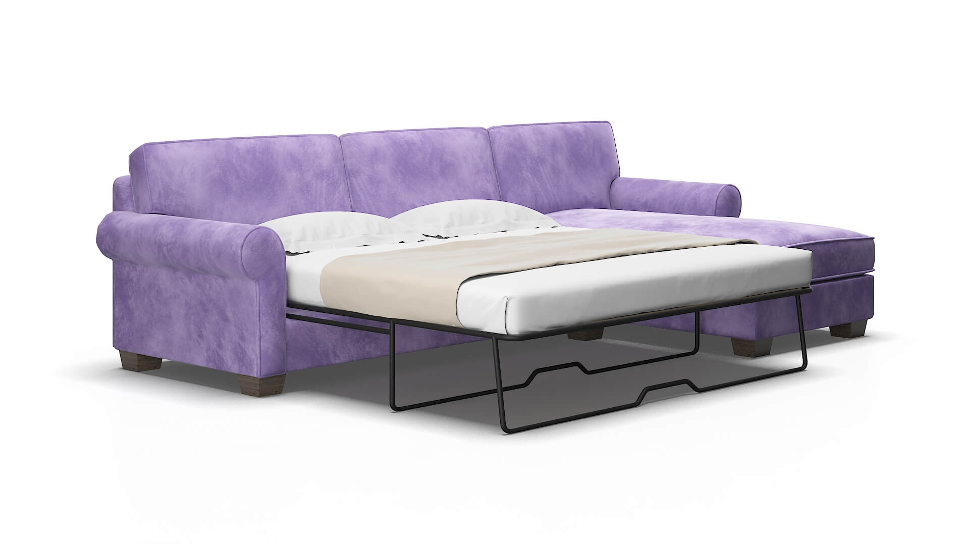 Isabel Royale lavender Panel sleeper Espresso Legs  2