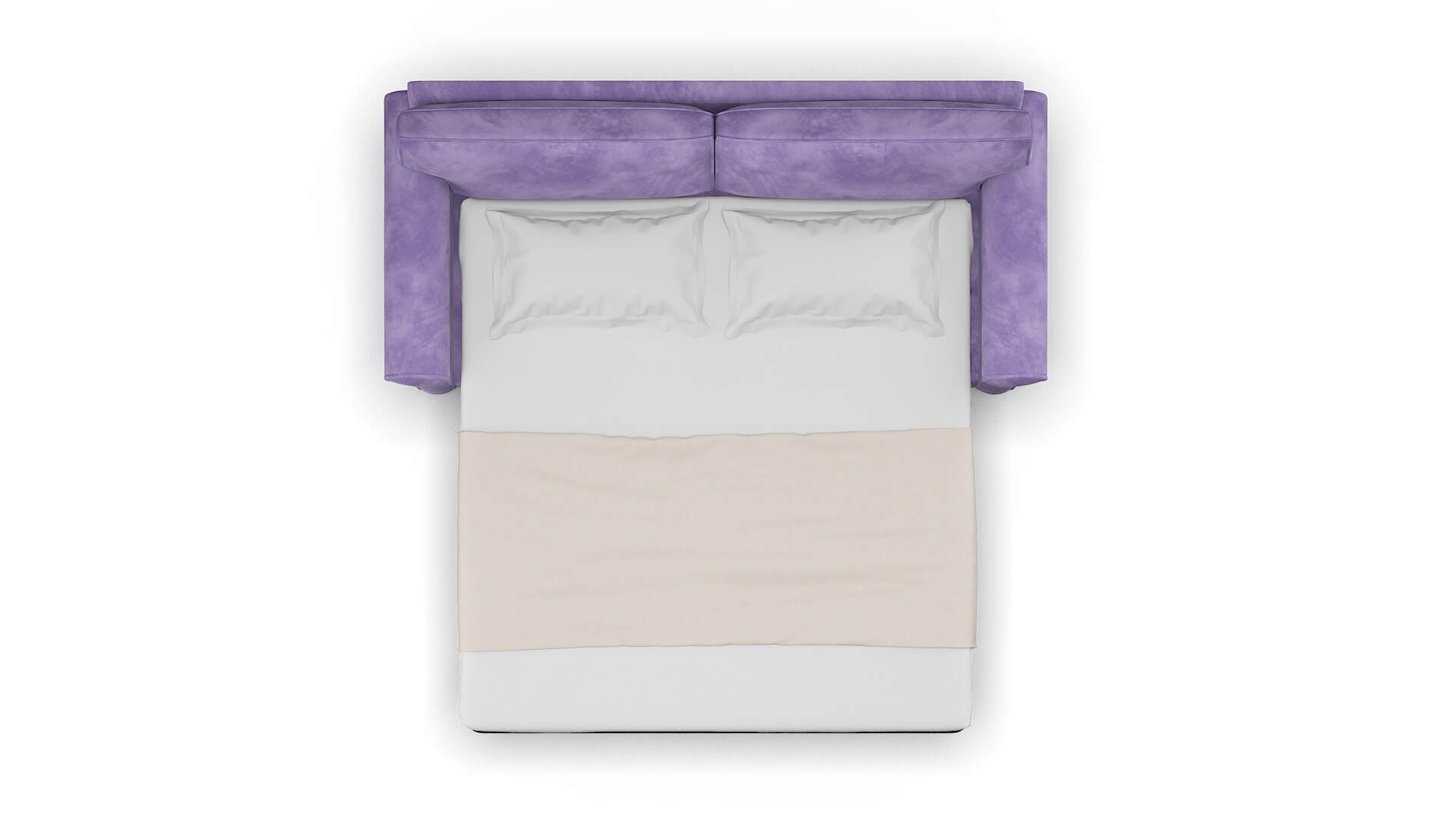 Isabel Royale Lavender Sofa Sleeper Espresso legs 3