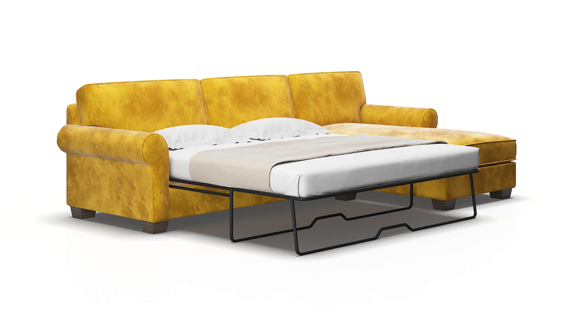 Isabel Royale marigold Panel sleeper Espresso Legs  2