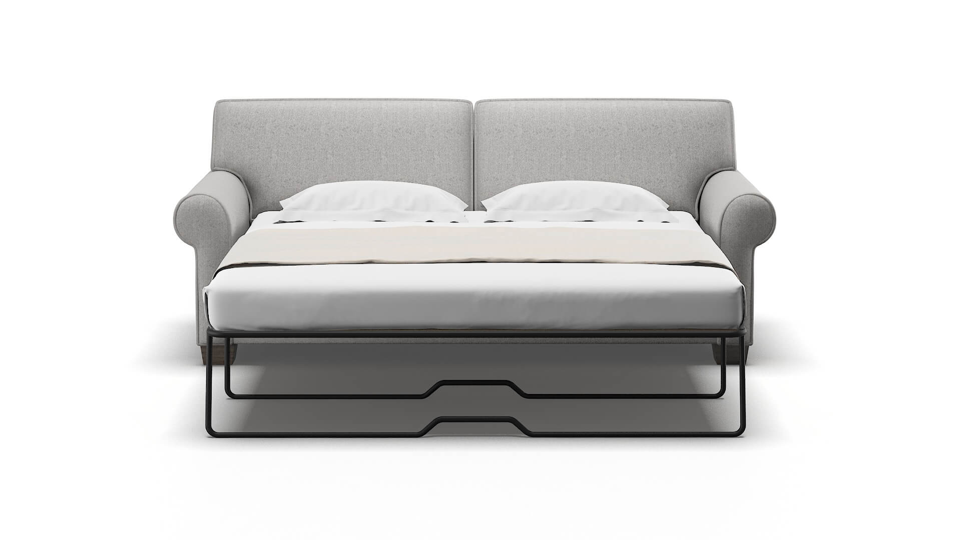 Isabel Sasha Silver Sofa Sleeper Espresso legs 1
