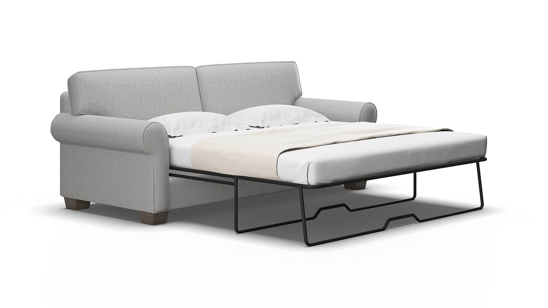 Isabel Sasha silver Sofa sleeper Espresso Legs  2