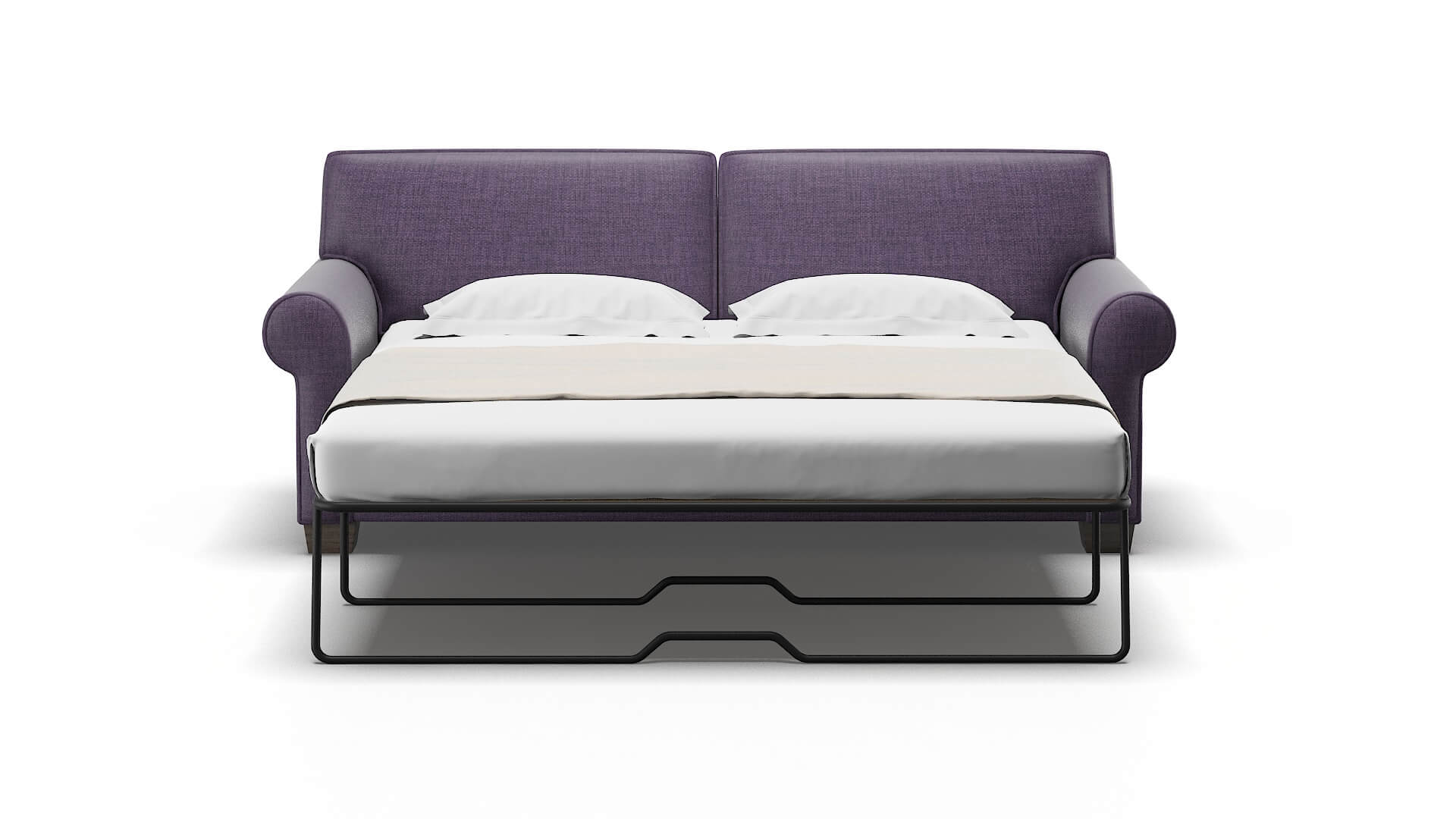 Isabel Tess Blackberry Sofa Sleeper Espresso legs 1