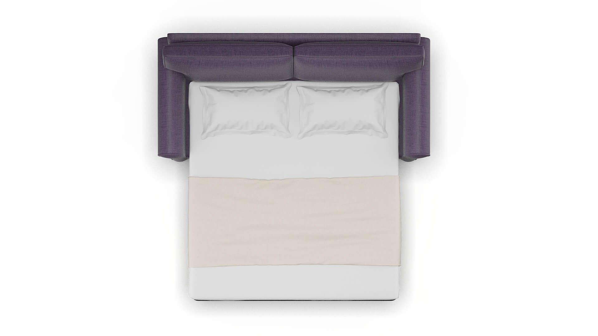 Isabel Tess Blackberry Sofa Sleeper Espresso legs 3