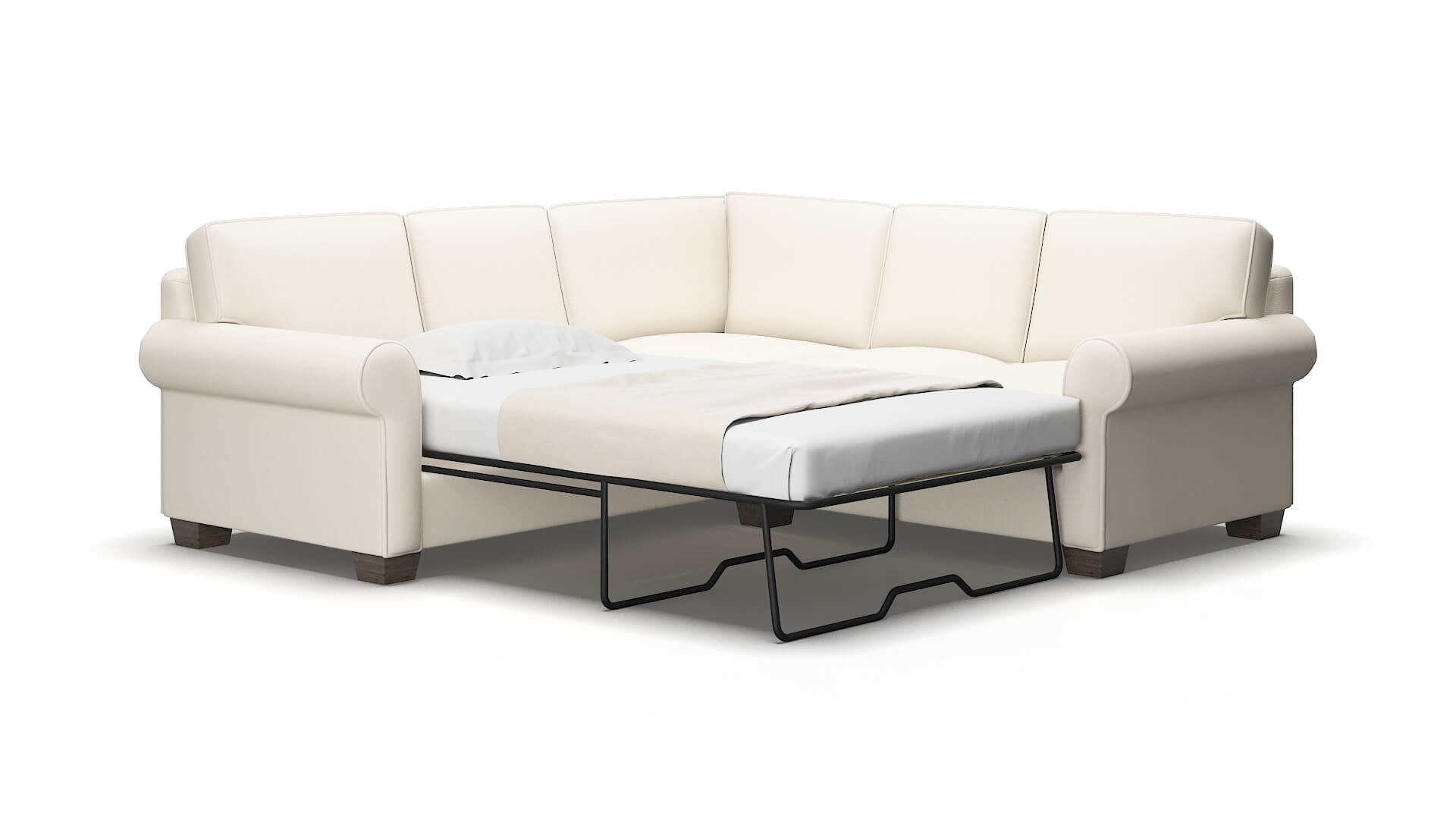 Isabel Urban_d snow Sectional sleeper Espresso Legs  2