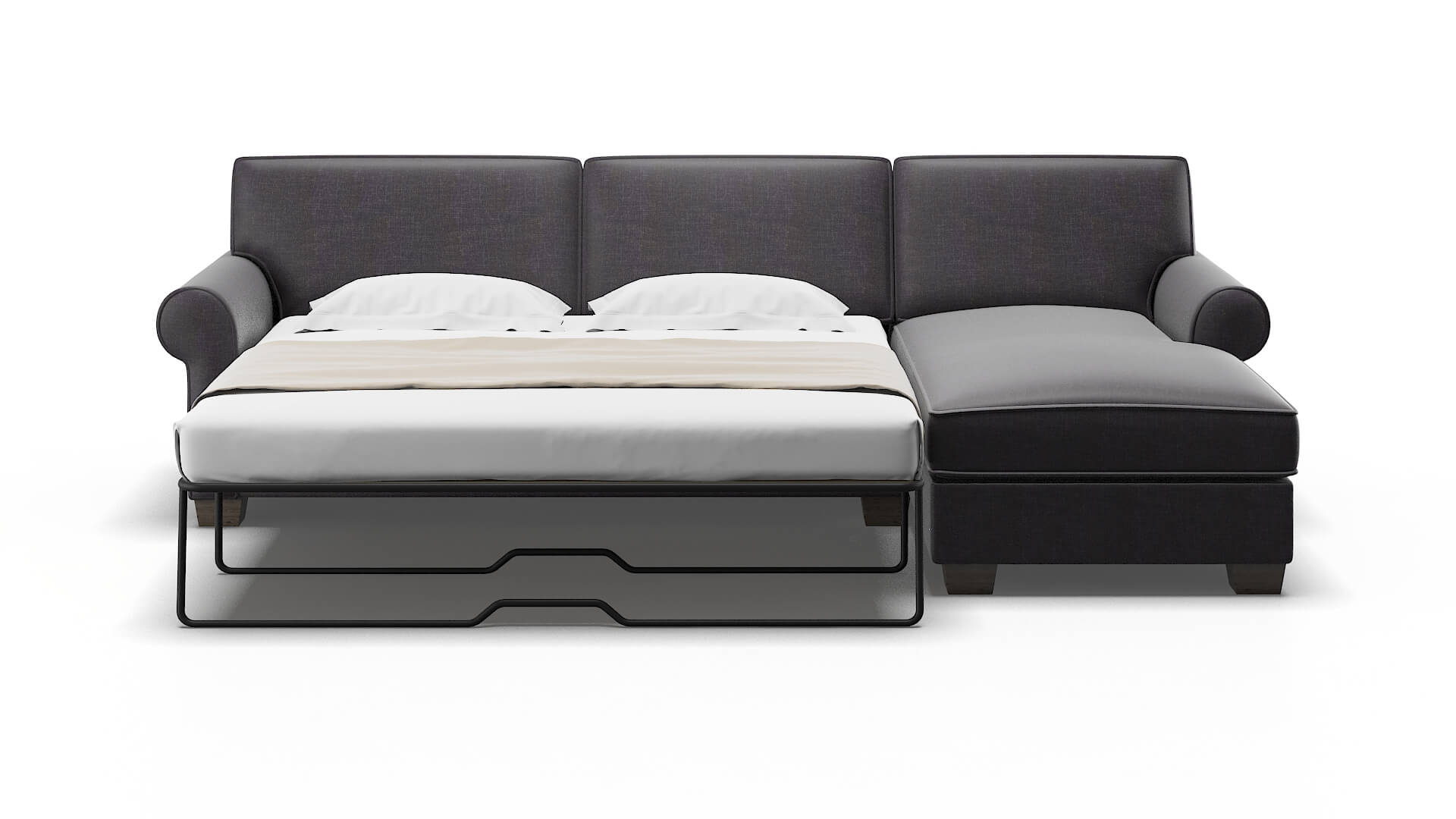 Isabel Venus Onyx Panel Sleeper Espresso legs 1