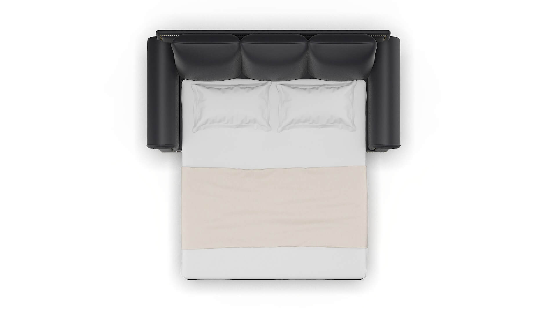 James Atlas_plz Navy Sofa Sleeper Espresso legs 3