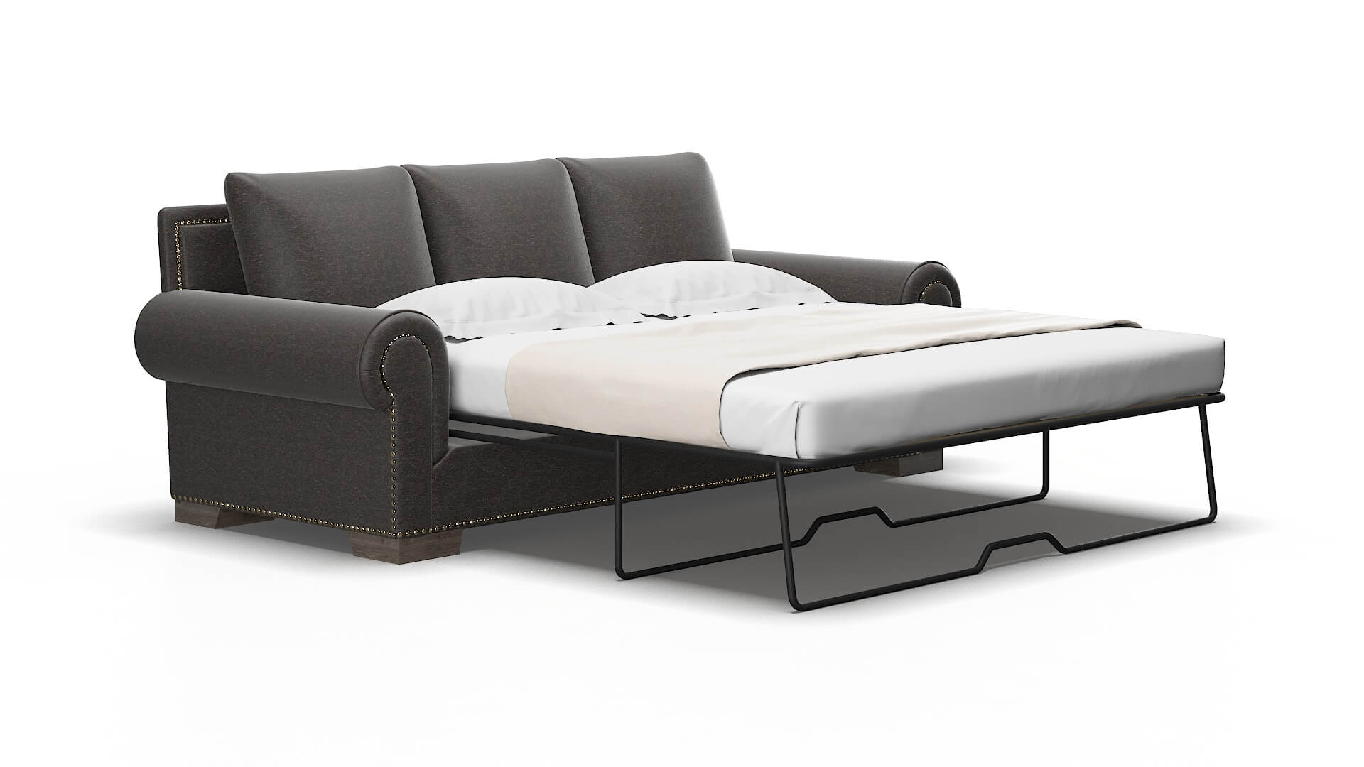 James Avenger Denim Sofa Sleeper Espresso legs 2