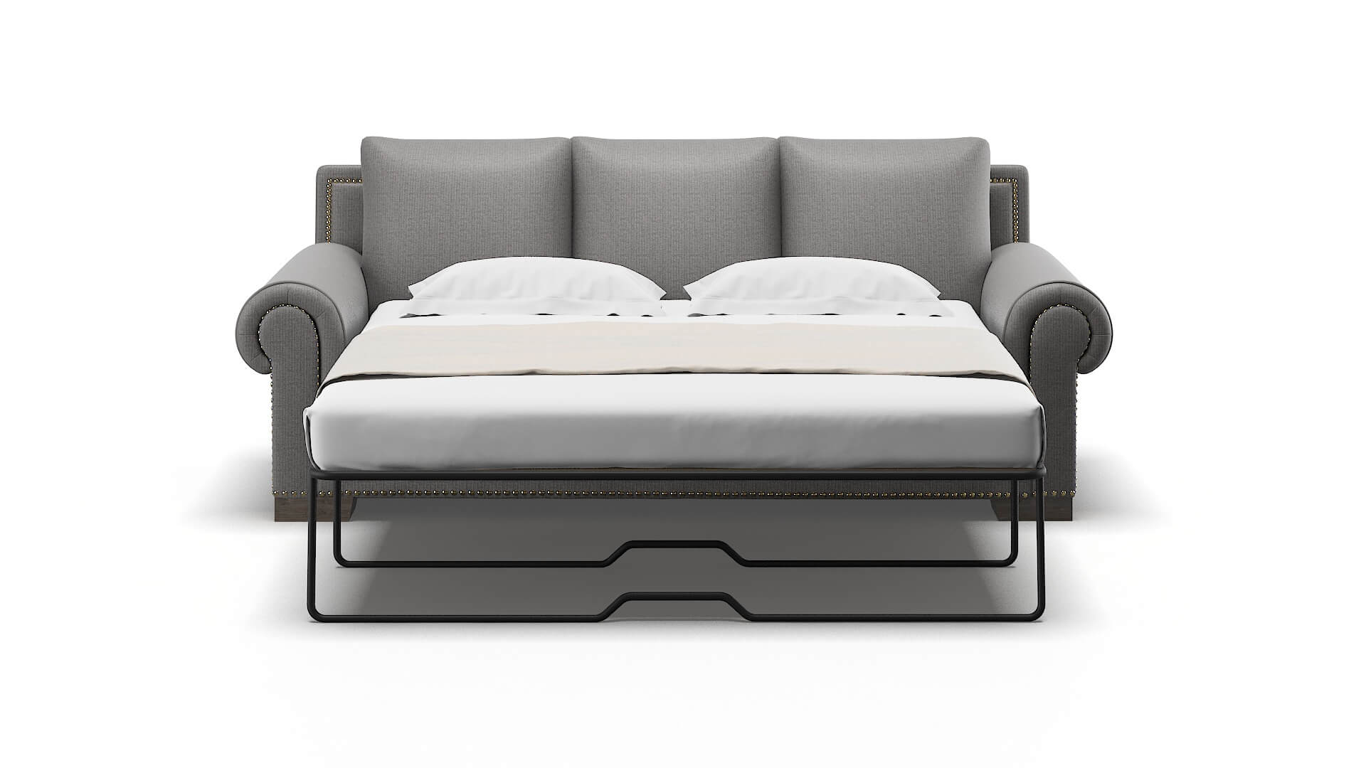 James Avenger Zinc Sofa Sleeper Espresso legs 1