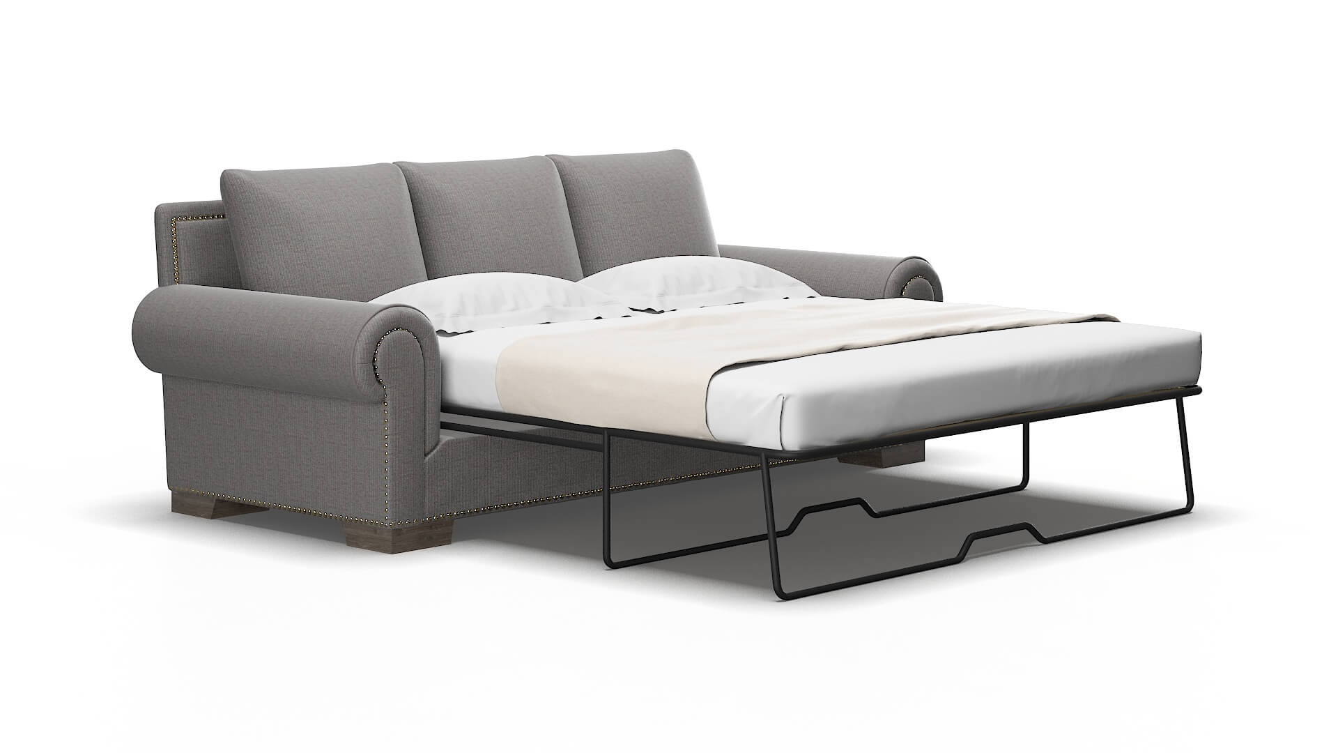 James Avenger Zinc Sofa Sleeper Espresso legs 2
