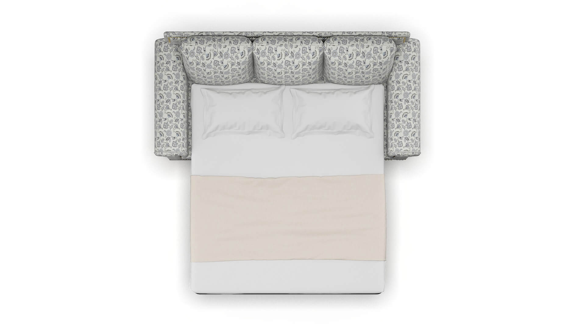 James Avignon Sky Sofa Sleeper Espresso legs 3