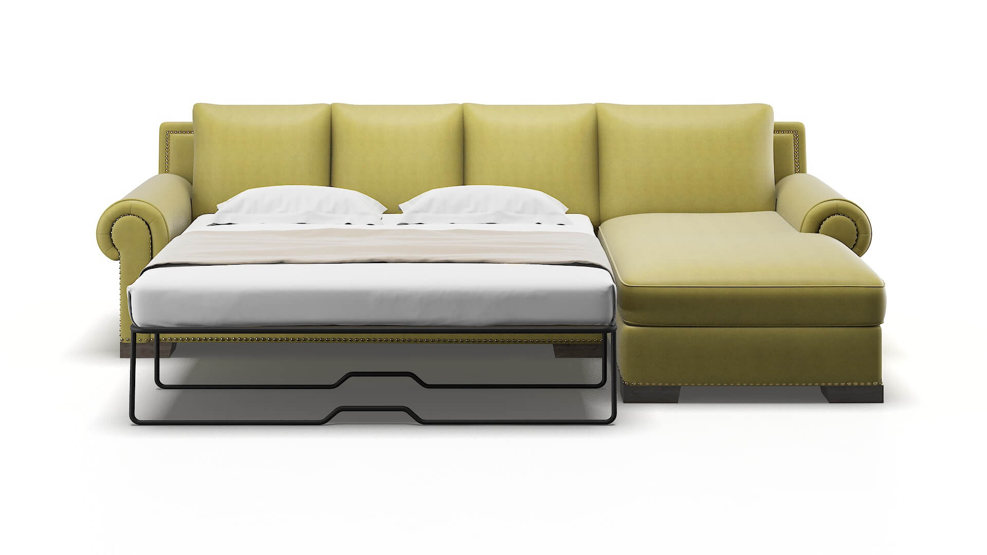 James Bella Apple Panel Sleeper Espresso legs 1