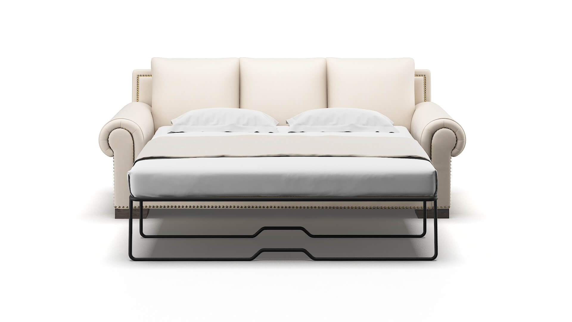 James Bella Buckwheat Sofa Sleeper Espresso legs 1