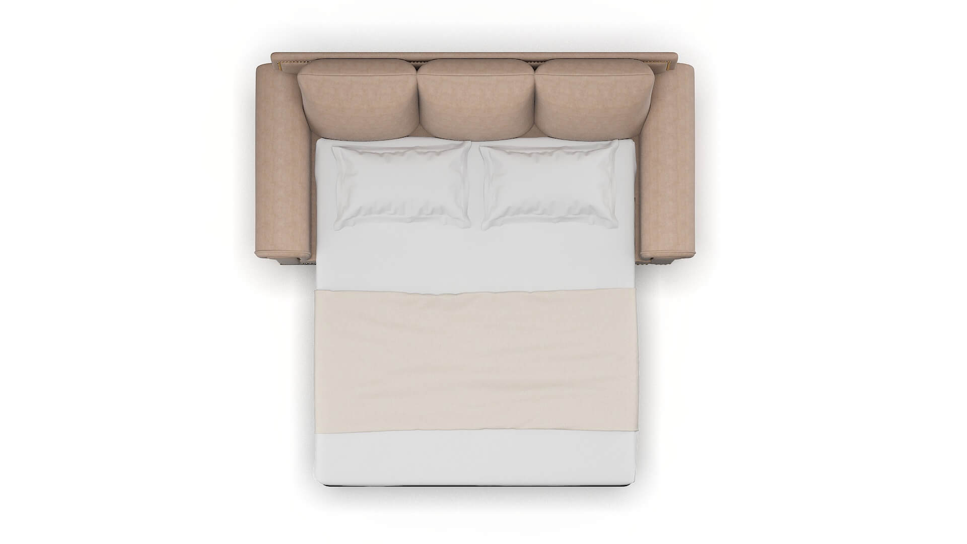 James Bella Pewter Sofa Sleeper Espresso legs 3