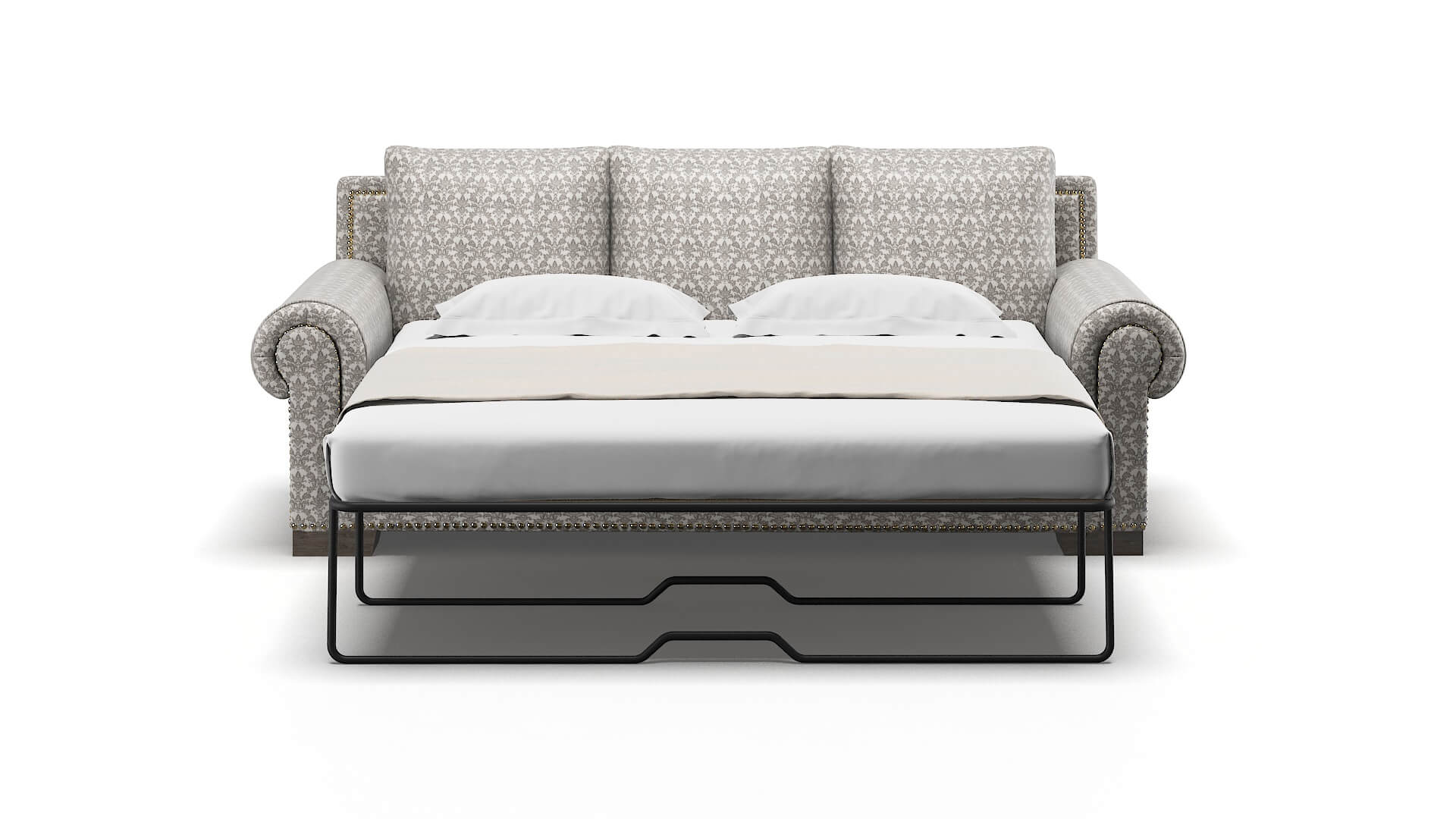 James Bergamo Dove Sofa Sleeper Espresso legs 1