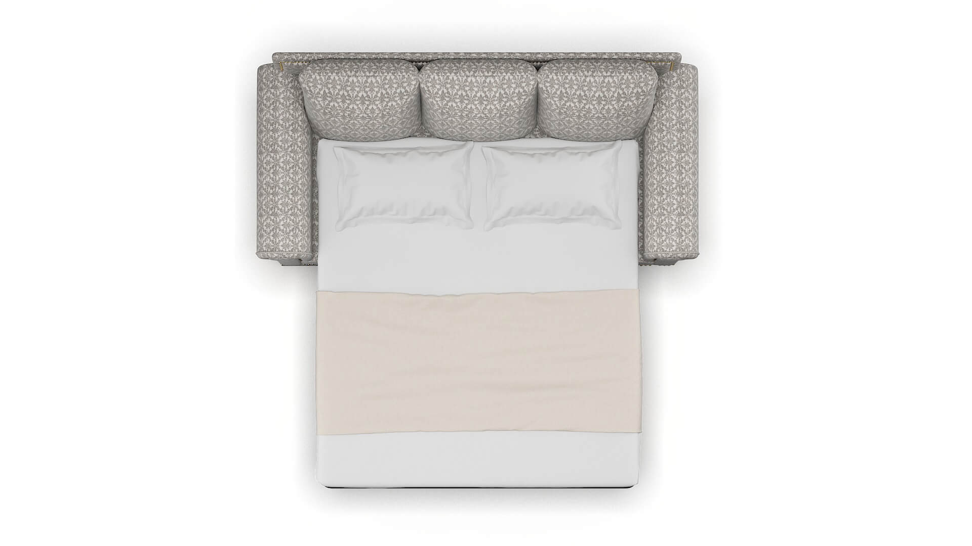 James Bergamo Dove Sofa Sleeper Espresso legs 3