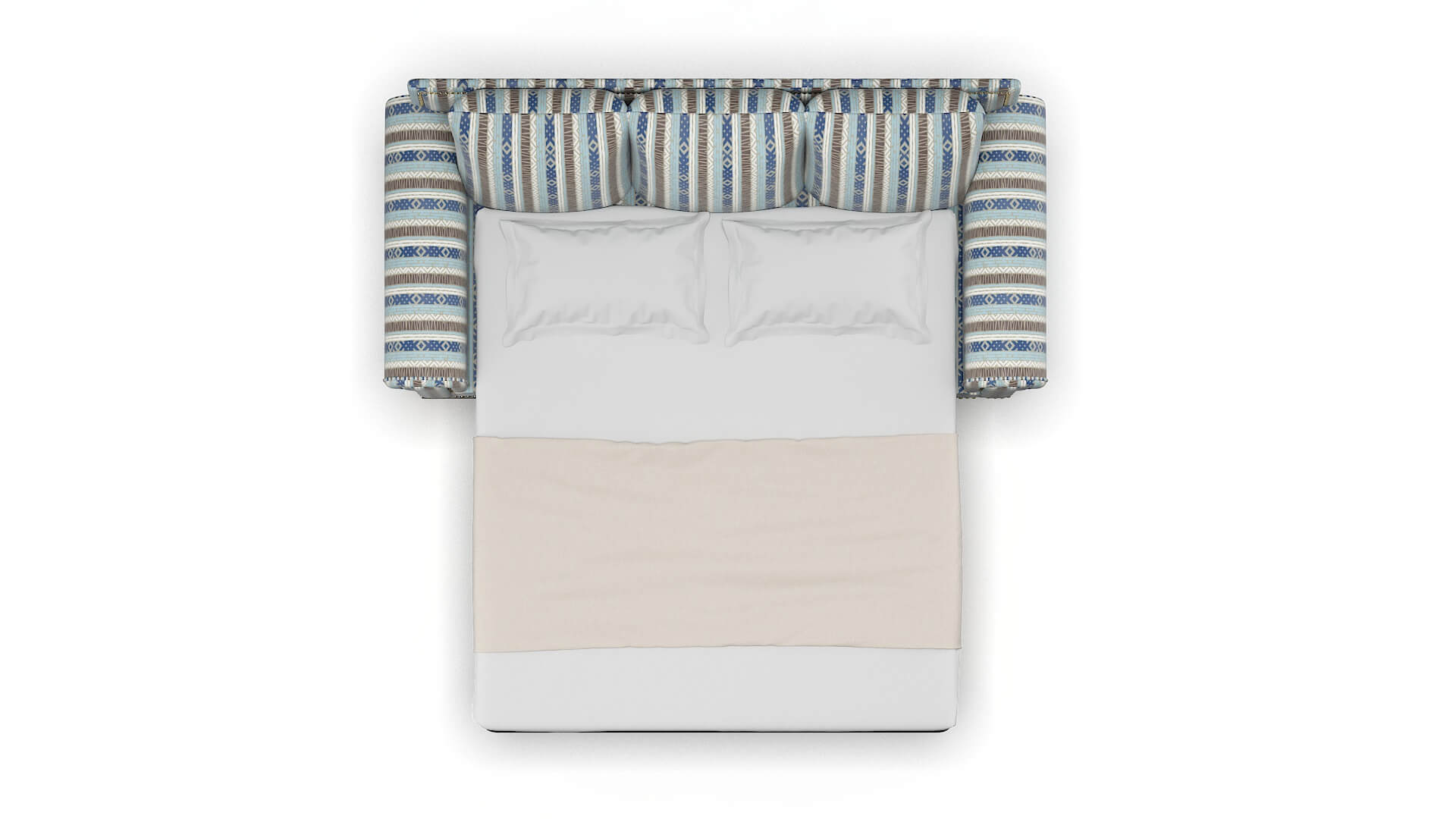 James Bodhi Indigo Sofa Sleeper Espresso legs 3